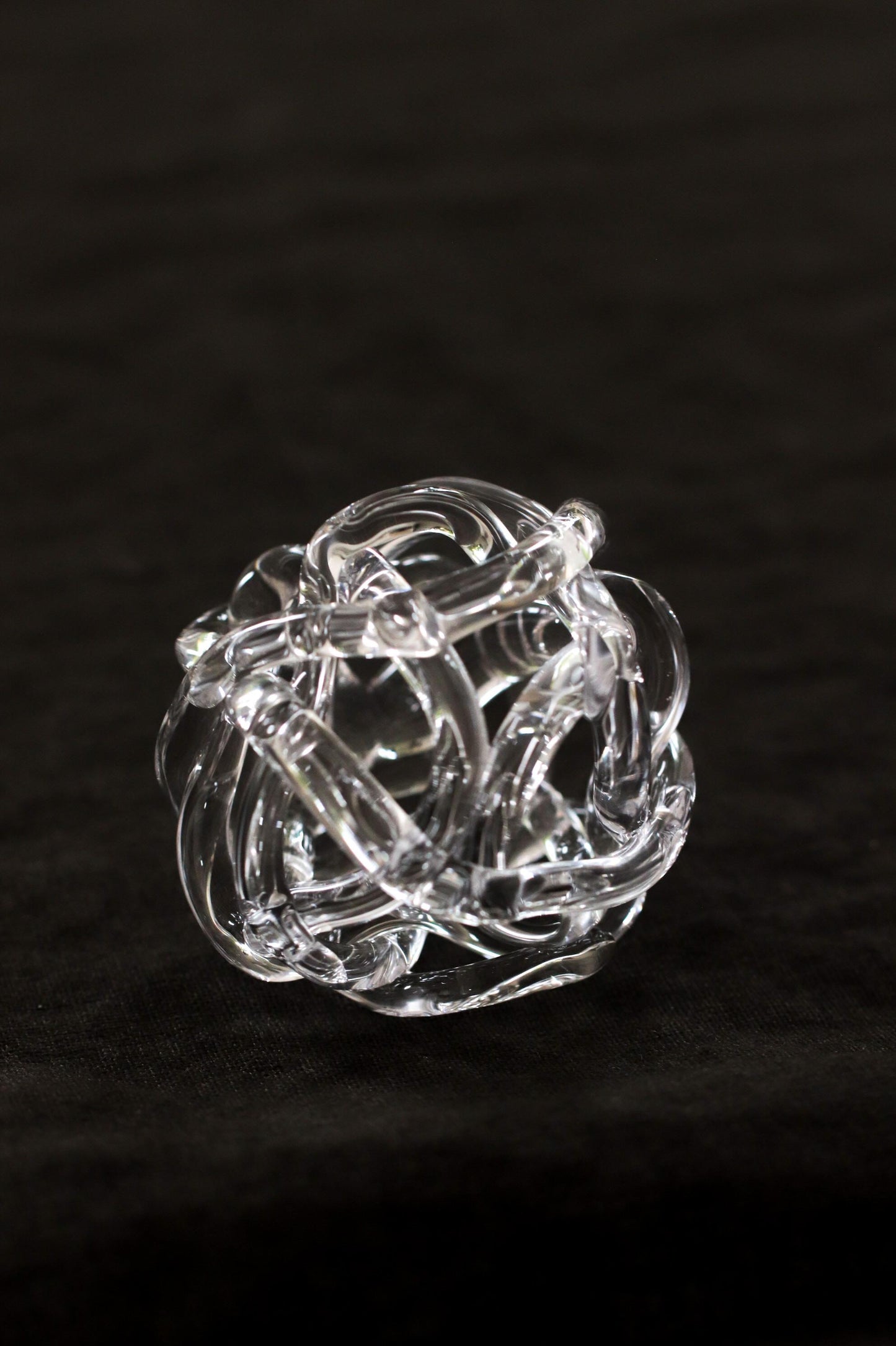 Handmade Glass Flower Holder by Shotaro Migaki / Japanese Bud Vase / Minimal Ikebana Tool / One-of-a-kind Glass (6.5–7cm)