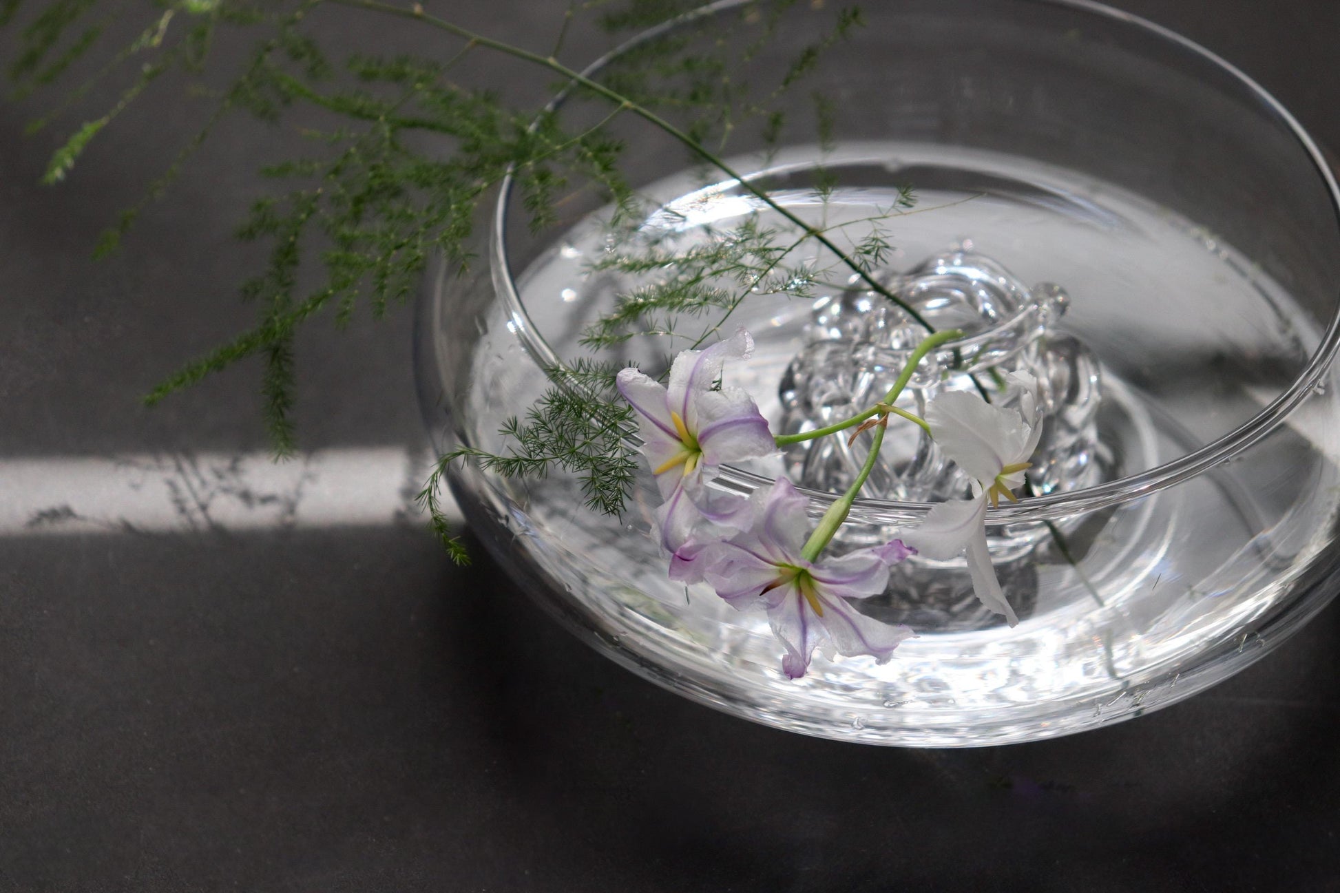 Handmade Glass Flower Holder by Shotaro Migaki / Japanese Bud Vase / Minimal Ikebana Tool / One-of-a-kind Glass (6.5–7cm)