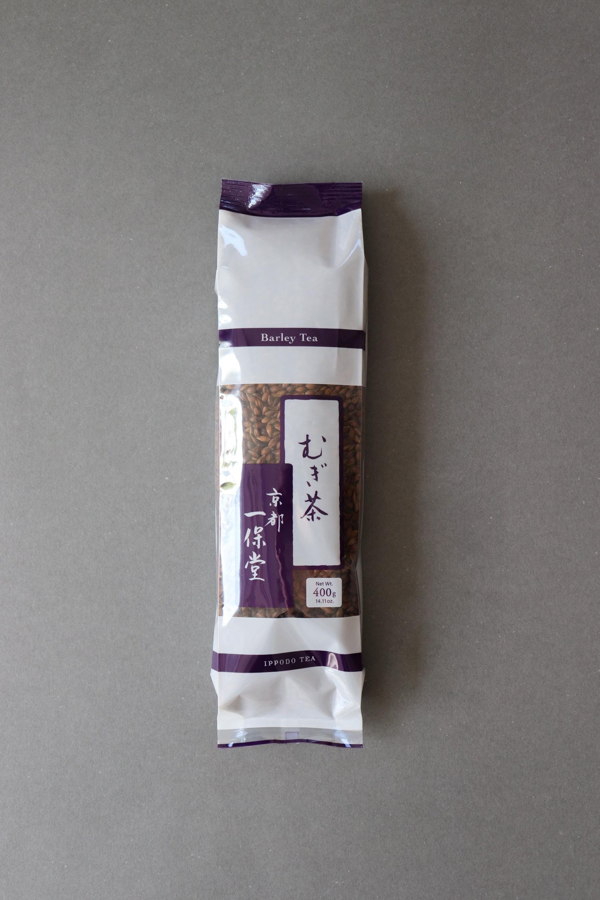Ippodo Japanese Barley Tea | Mugicha Roasted Six-Row Barley Tea | Caffeine-Free Japanese Summer Tea | 400g Bag Japan