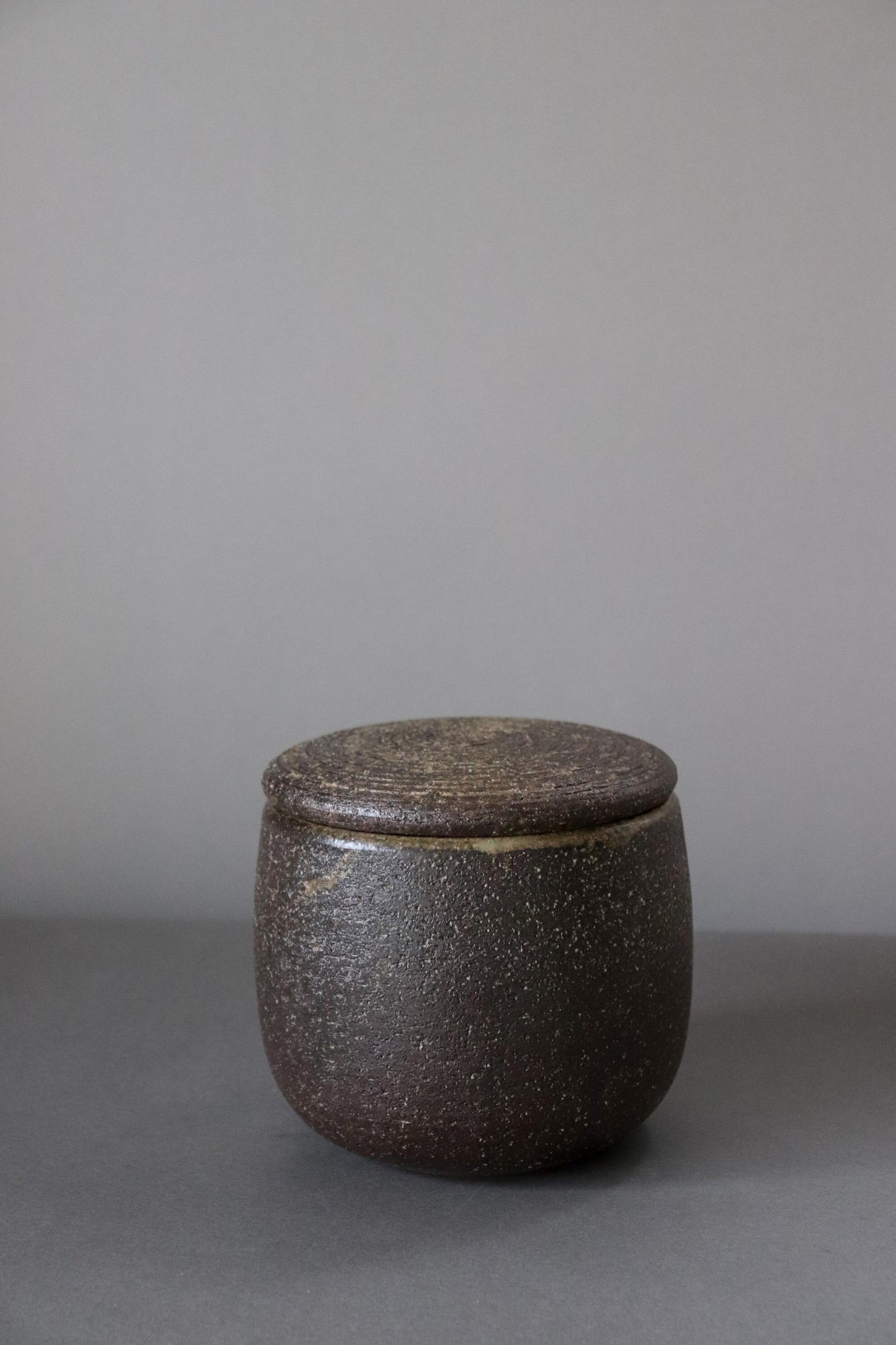 Japanese Ceramic Ohitsu Rice Keeper – Iga Ware Microwave Rice Container – Handmade Pottery Rice Storage Bowl with Lid