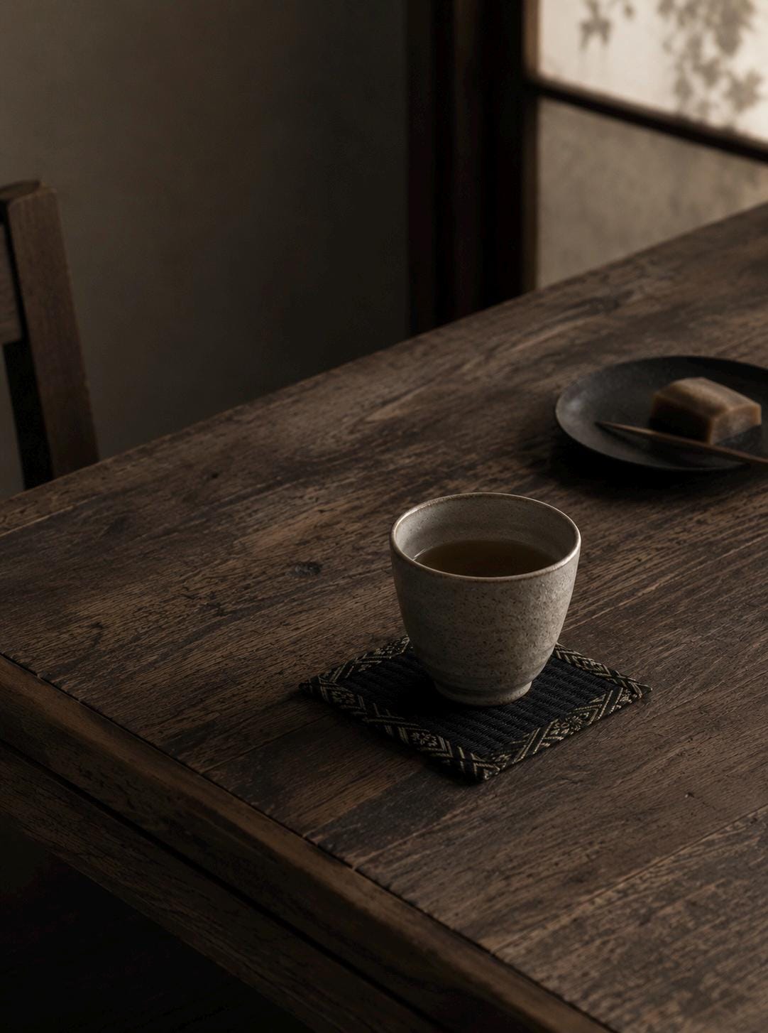 Japanese Tatami Coaster – Modern Washable Tatami Mat Drink Coaster – Minimal Japanese Tea Table Decor