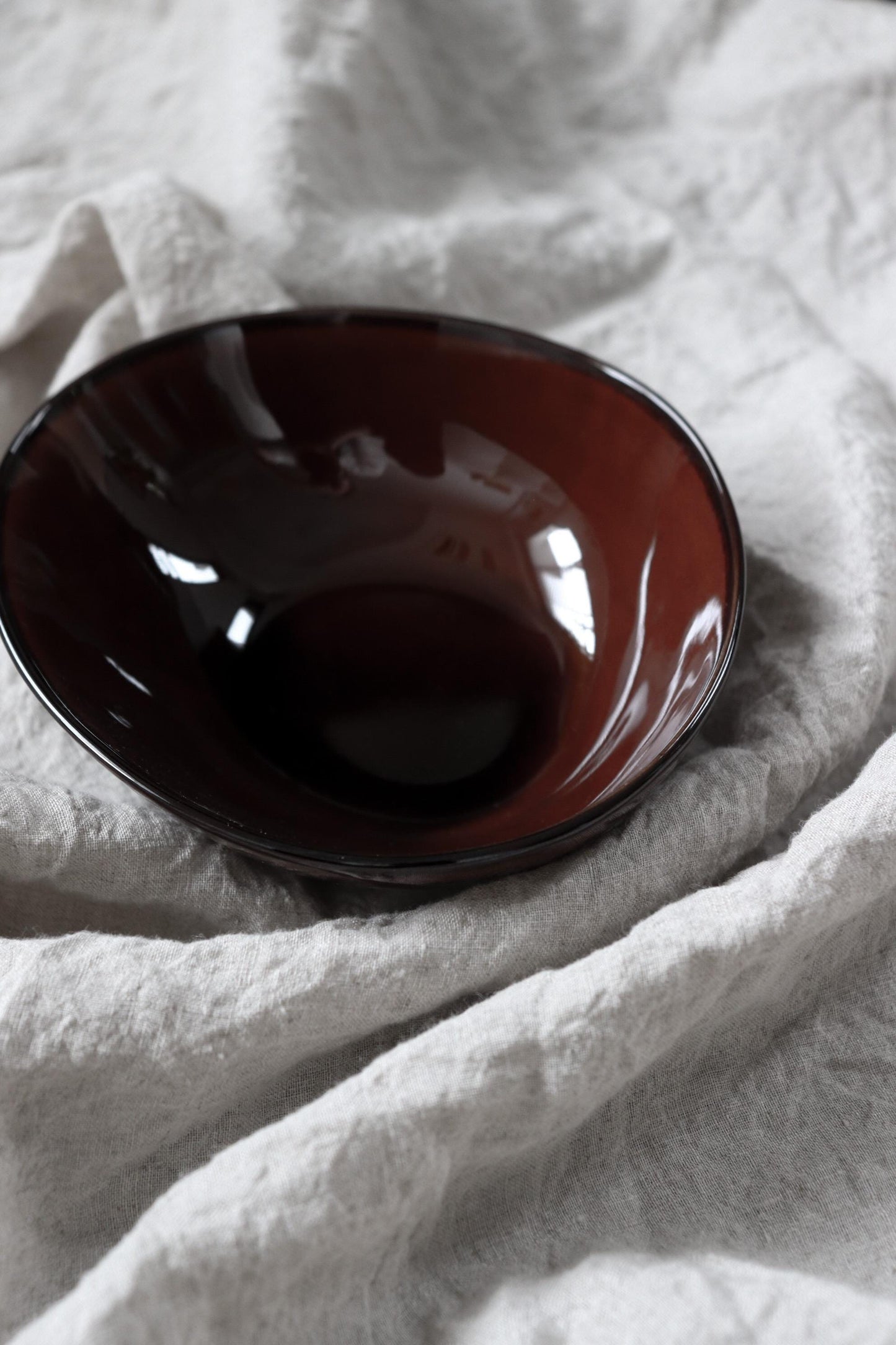 Japanese Shell Bowl Brown 14cm, Oda Pottery Clam Bowl, Japanese Mino Ware Serving Bowl, Tortoiseshell Glaze Ceramic Bowl