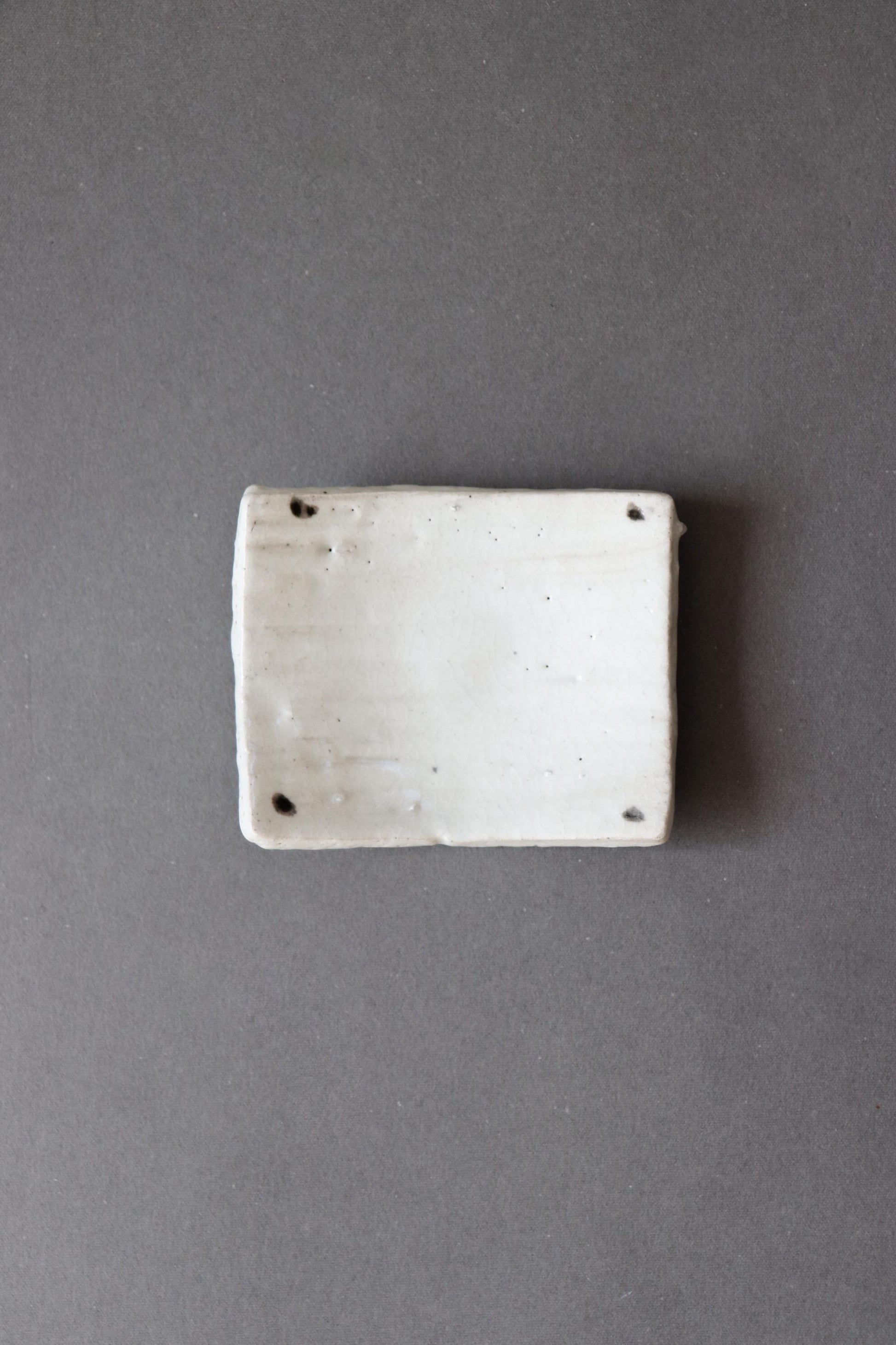 Japanese Rectangular Small Plate | Handmade Ceramic Mamezara | Artisan Pottery Sauce Dish | Made in Japan
