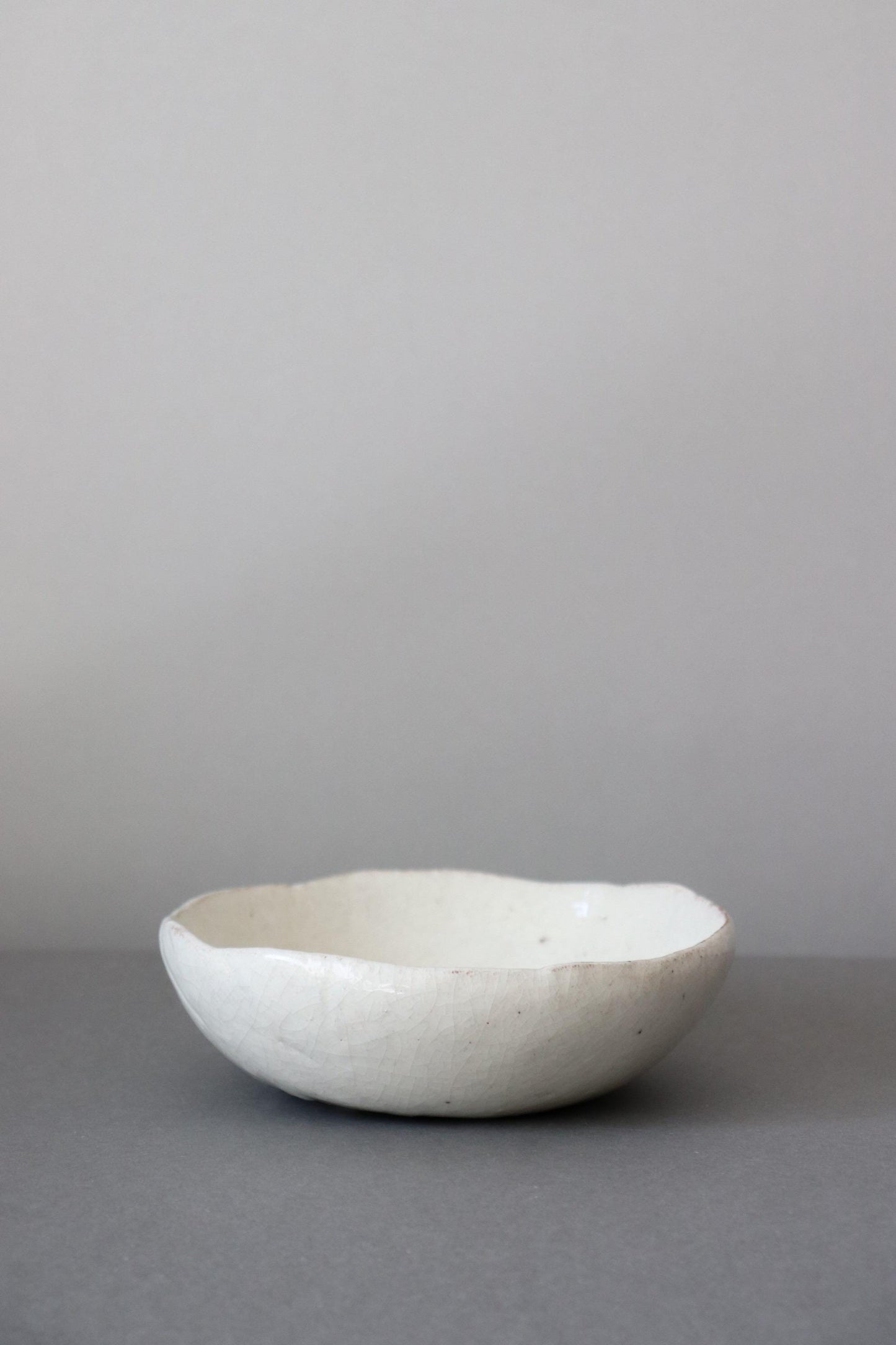 Japanese Kohiki Ceramic Bowl | Handmade Crackle Glaze Pottery Bowl | One of a Kind Artisan Serving Bowl | Made in Japan