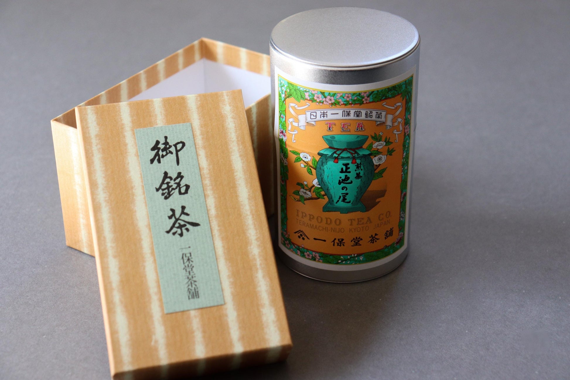 Ippodo Shoike no O Sencha Tea | Japanese Green Tea Small Can Gift Box | Kyoto Loose Leaf Sencha | 85g Made in Japan