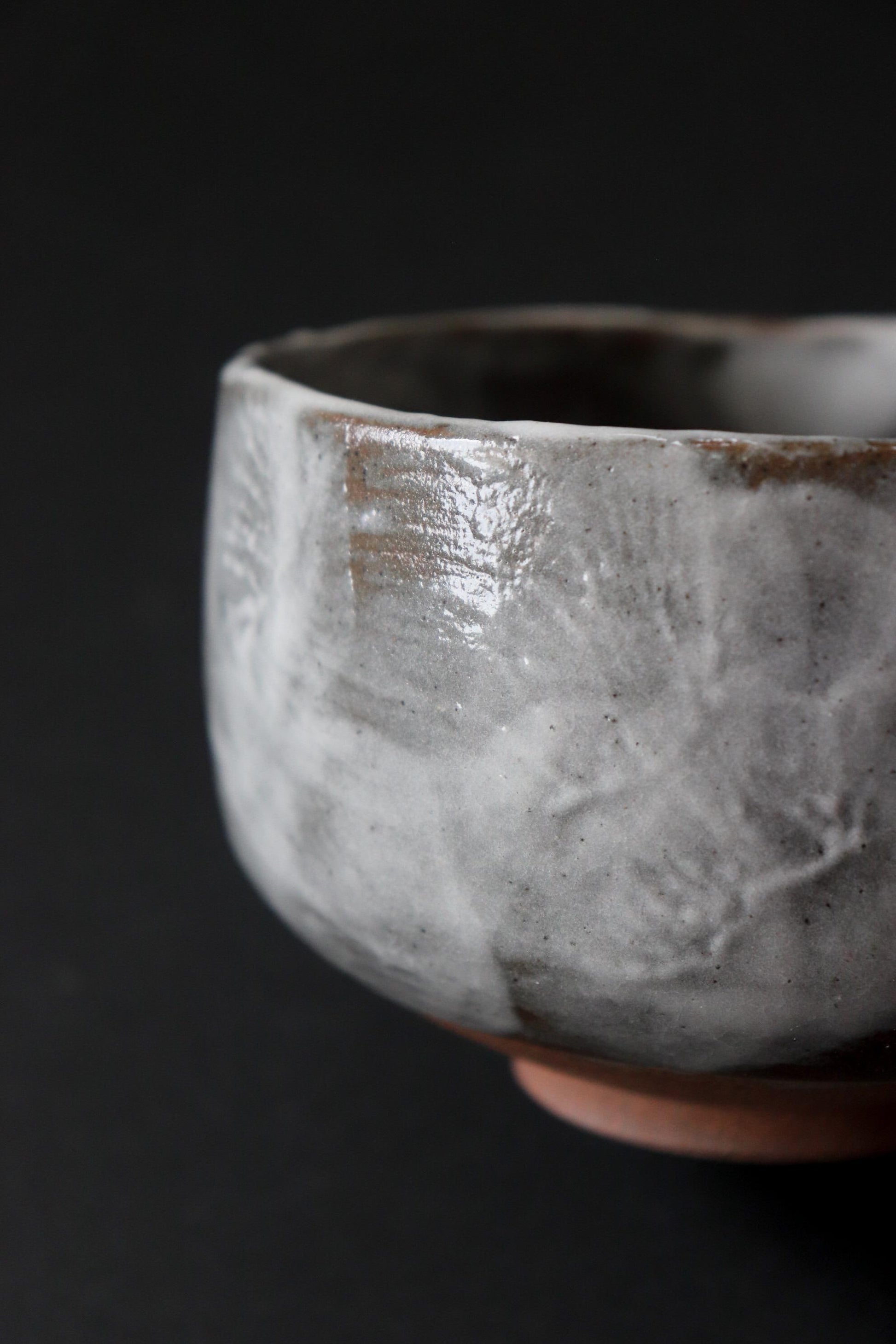 Mino Ware Matcha Bowl | Handmade Sumi Shino Chawan | Japanese Tea Ceremony Bowl | Wabi Sabi Pottery | Made in Japan