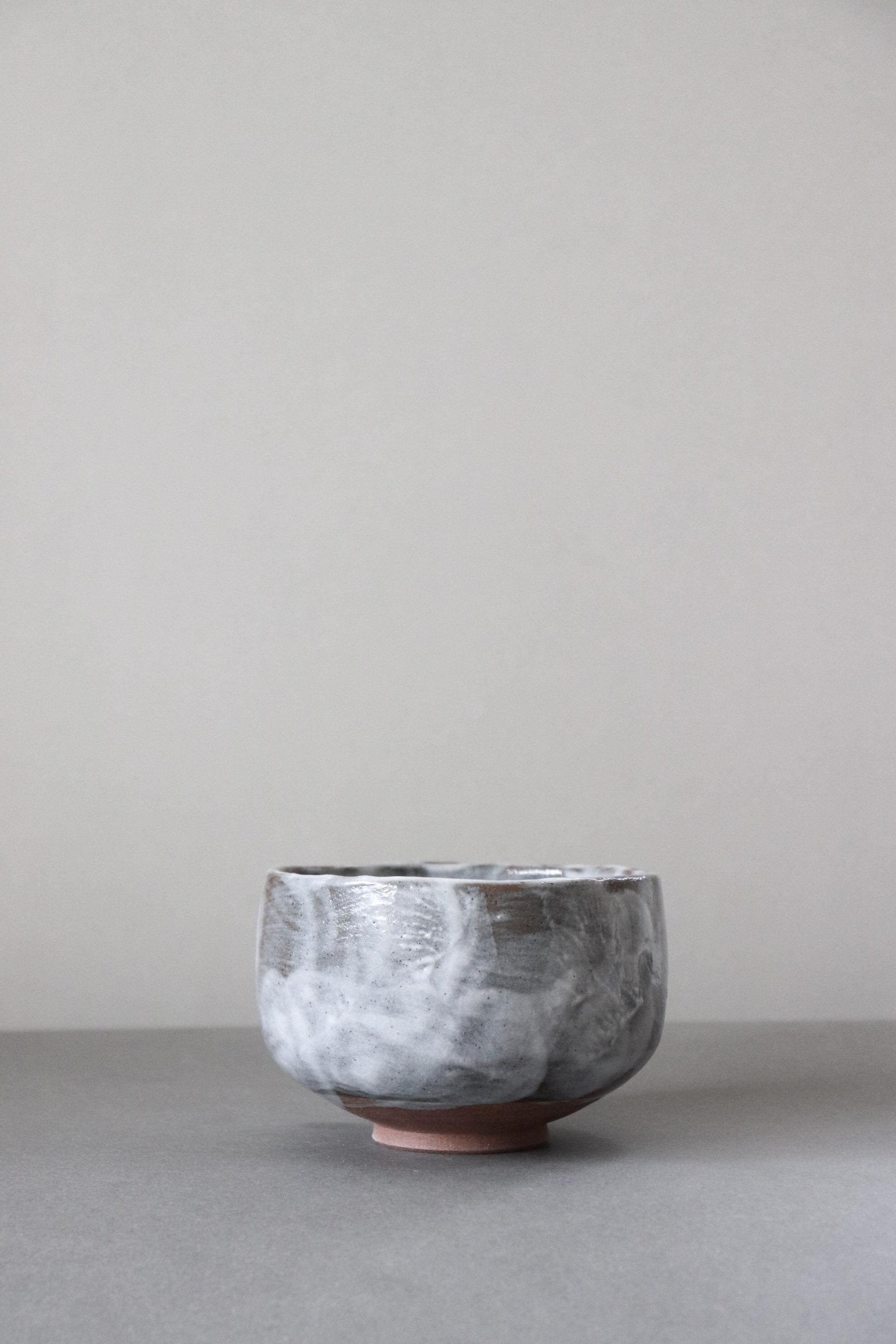 Mino Ware Matcha Bowl | Handmade Sumi Shino Chawan | Japanese Tea Ceremony Bowl | Wabi Sabi Pottery | Made in Japan