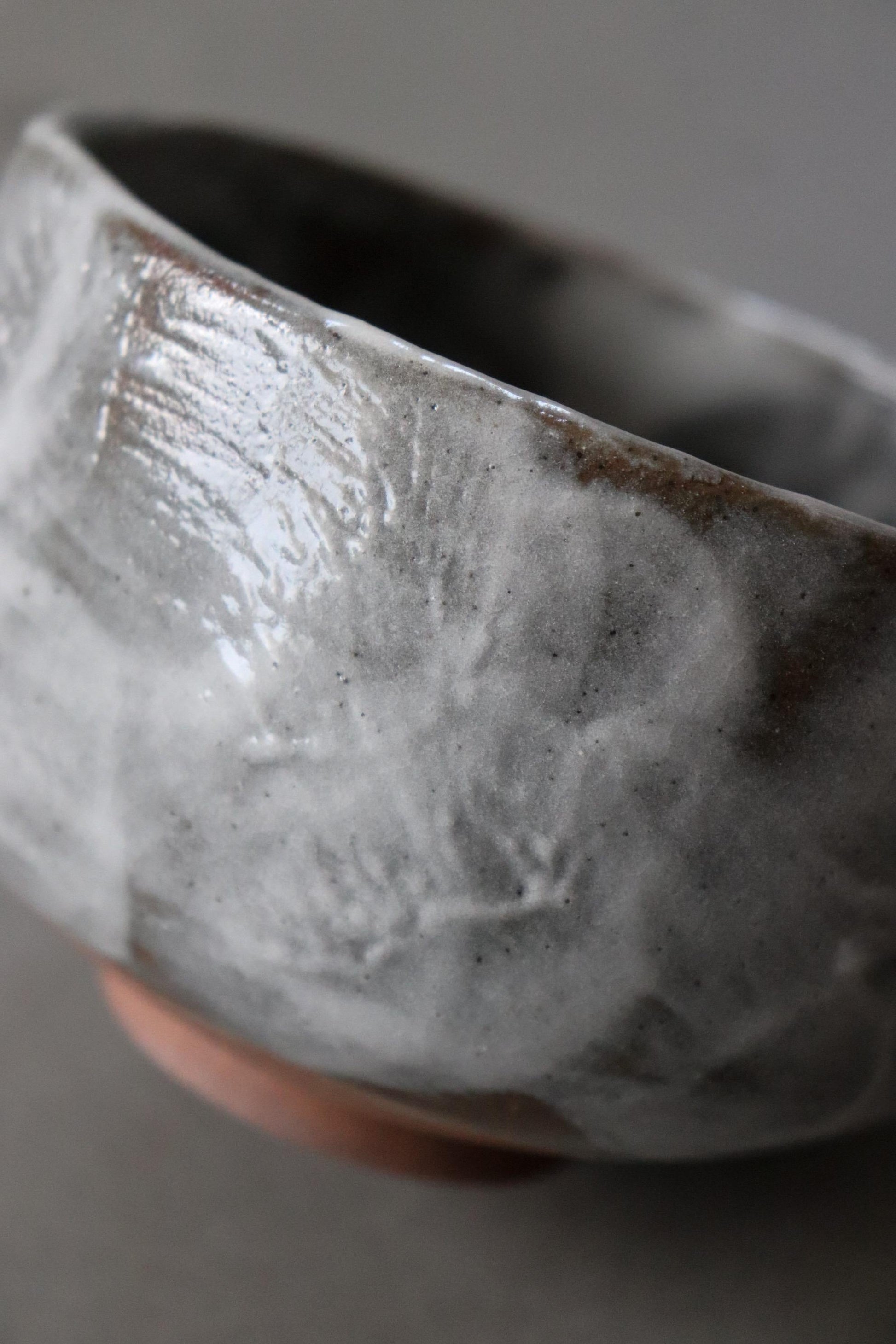 Mino Ware Matcha Bowl | Handmade Sumi Shino Chawan | Japanese Tea Ceremony Bowl | Wabi Sabi Pottery | Made in Japan
