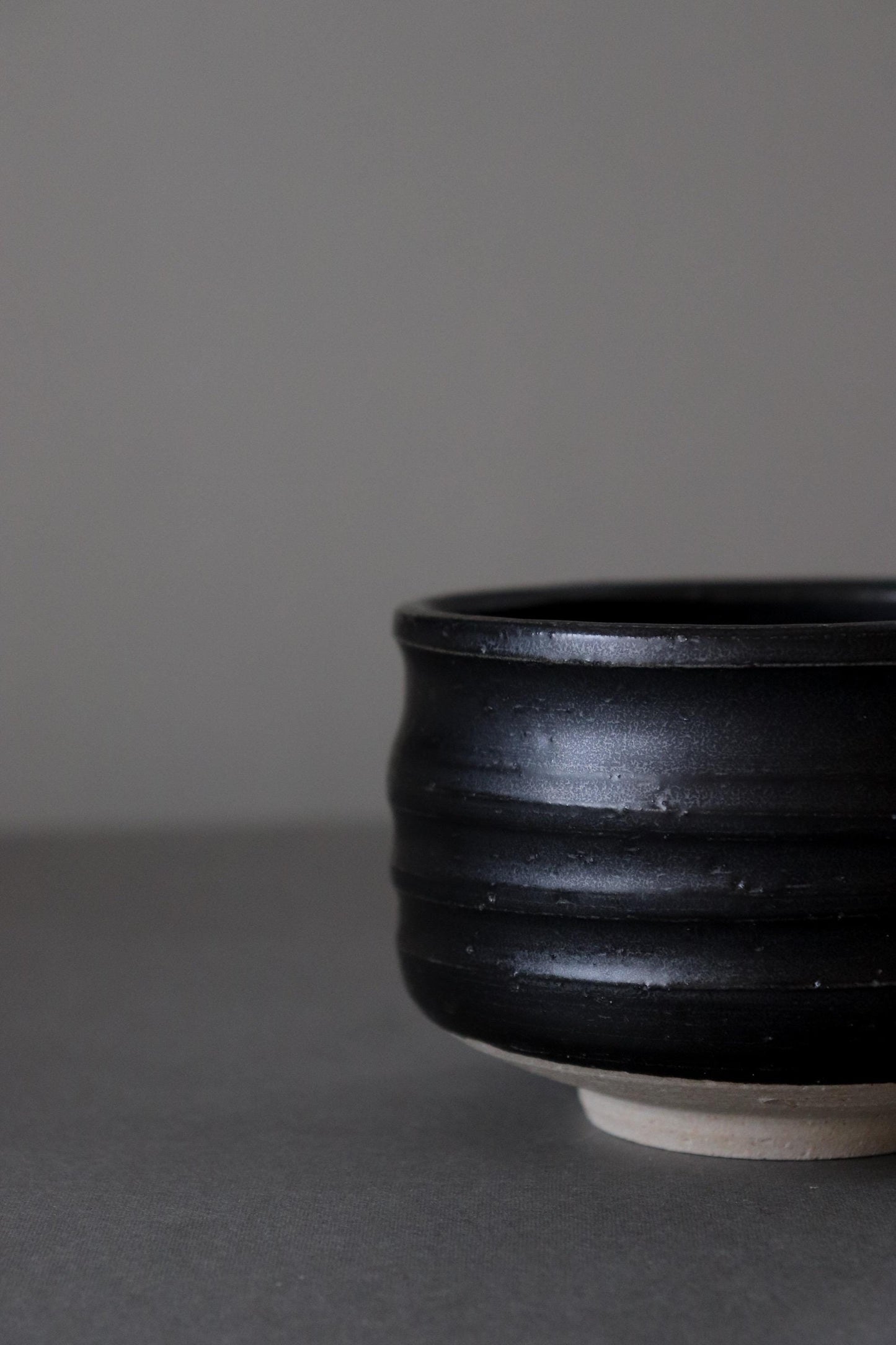 Black Matcha Bowl | Mino Ware Chawan | Japanese Tea Ceremony Bowl | Handmade Ceramic Matcha Cup | Made in Japan