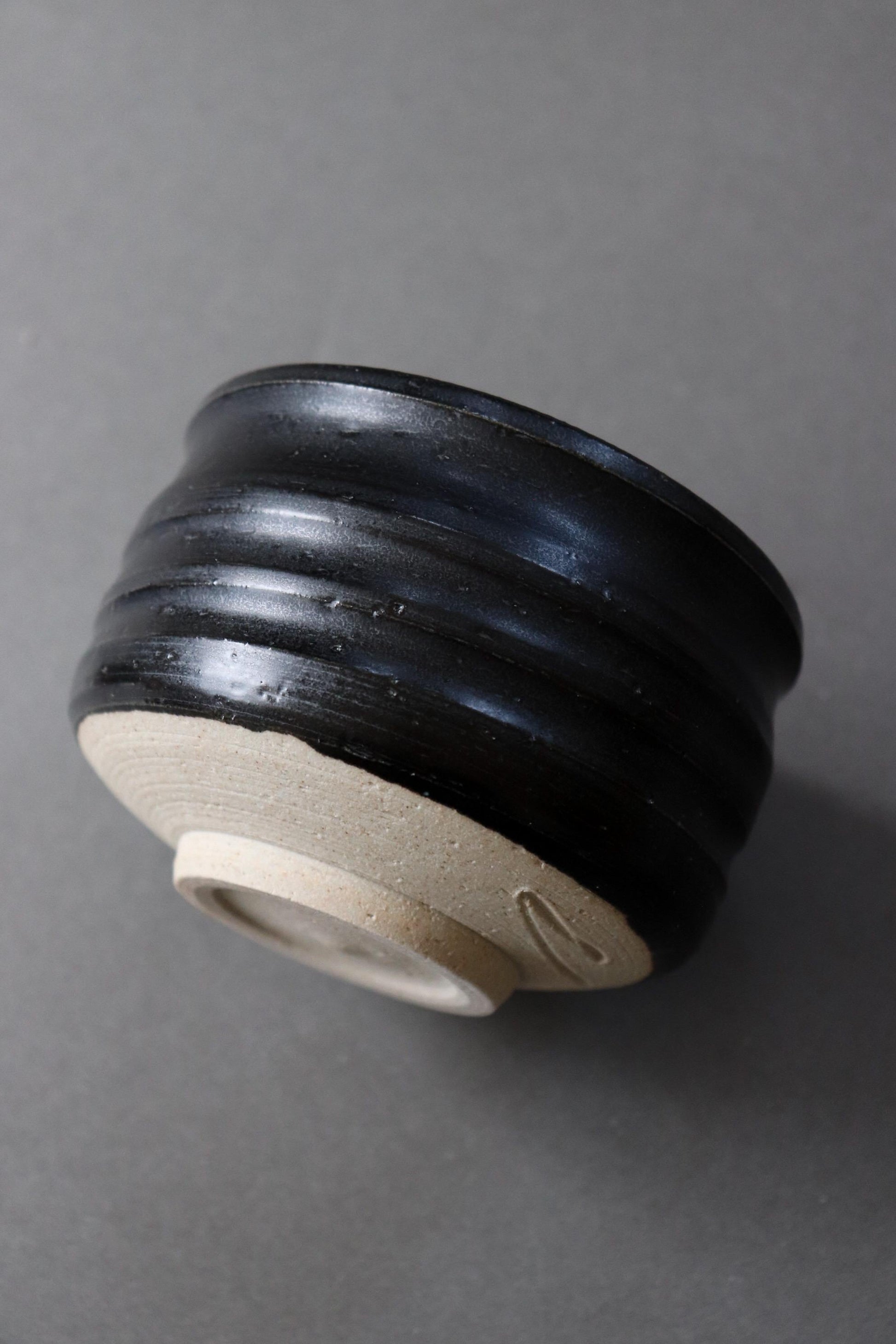 Black Matcha Bowl | Mino Ware Chawan | Japanese Tea Ceremony Bowl | Handmade Ceramic Matcha Cup | Made in Japan