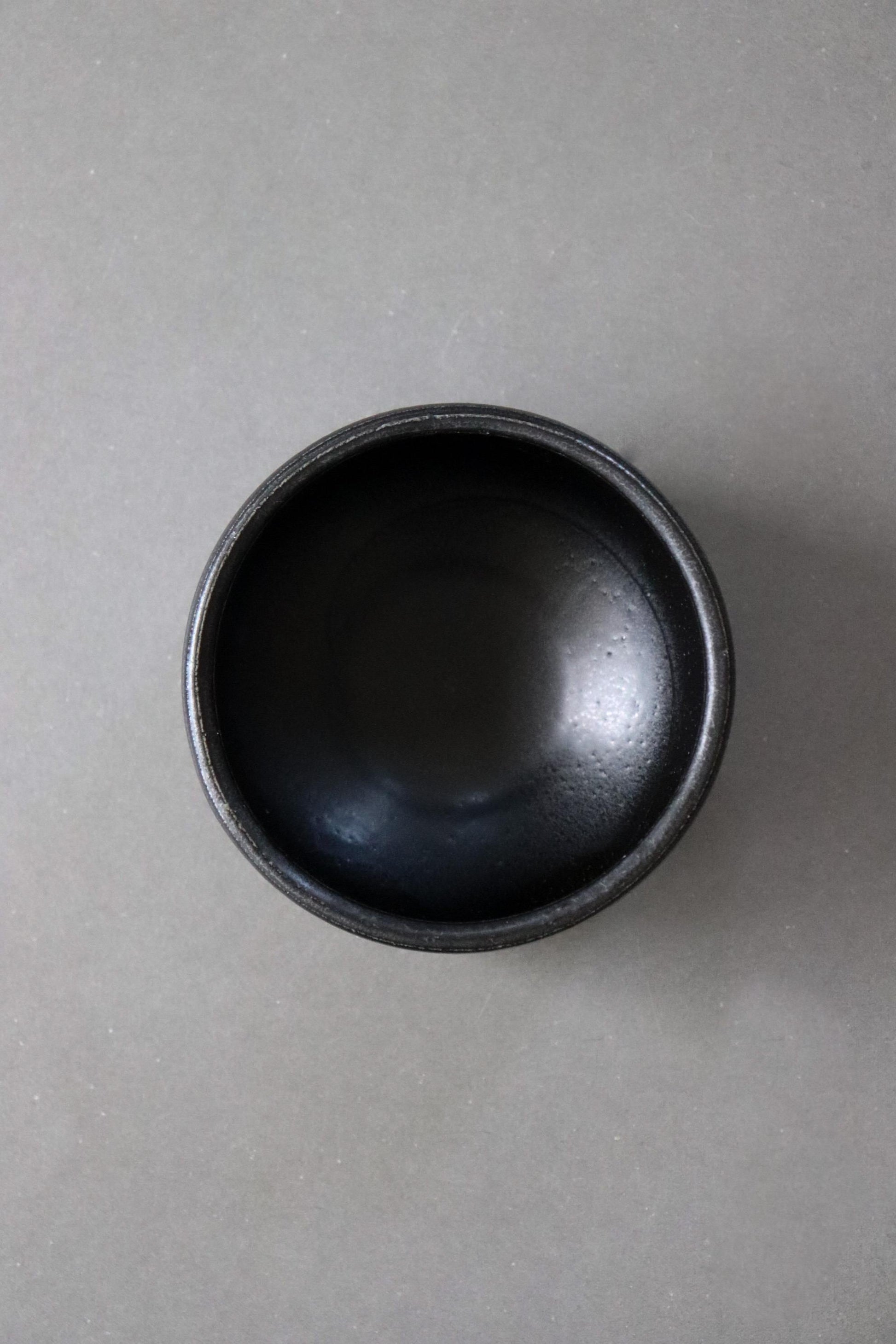 Black Matcha Bowl | Mino Ware Chawan | Japanese Tea Ceremony Bowl | Handmade Ceramic Matcha Cup | Made in Japan