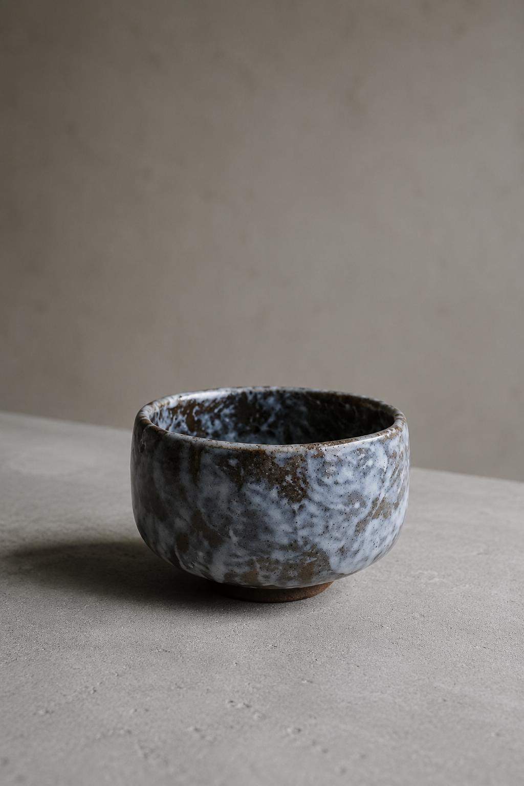 Mino Ware Matcha Bowl | Handmade Sumi Shino Chawan | Japanese Tea Ceremony Bowl | Wabi Sabi Pottery | Made in Japan