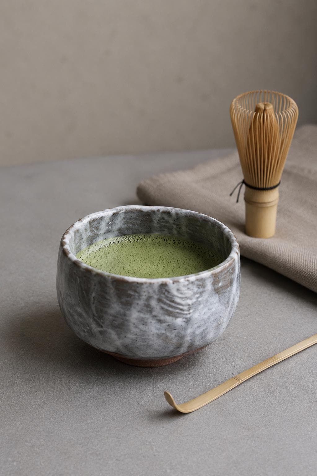 Mino Ware Matcha Bowl | Handmade Sumi Shino Chawan | Japanese Tea Ceremony Bowl | Wabi Sabi Pottery | Made in Japan