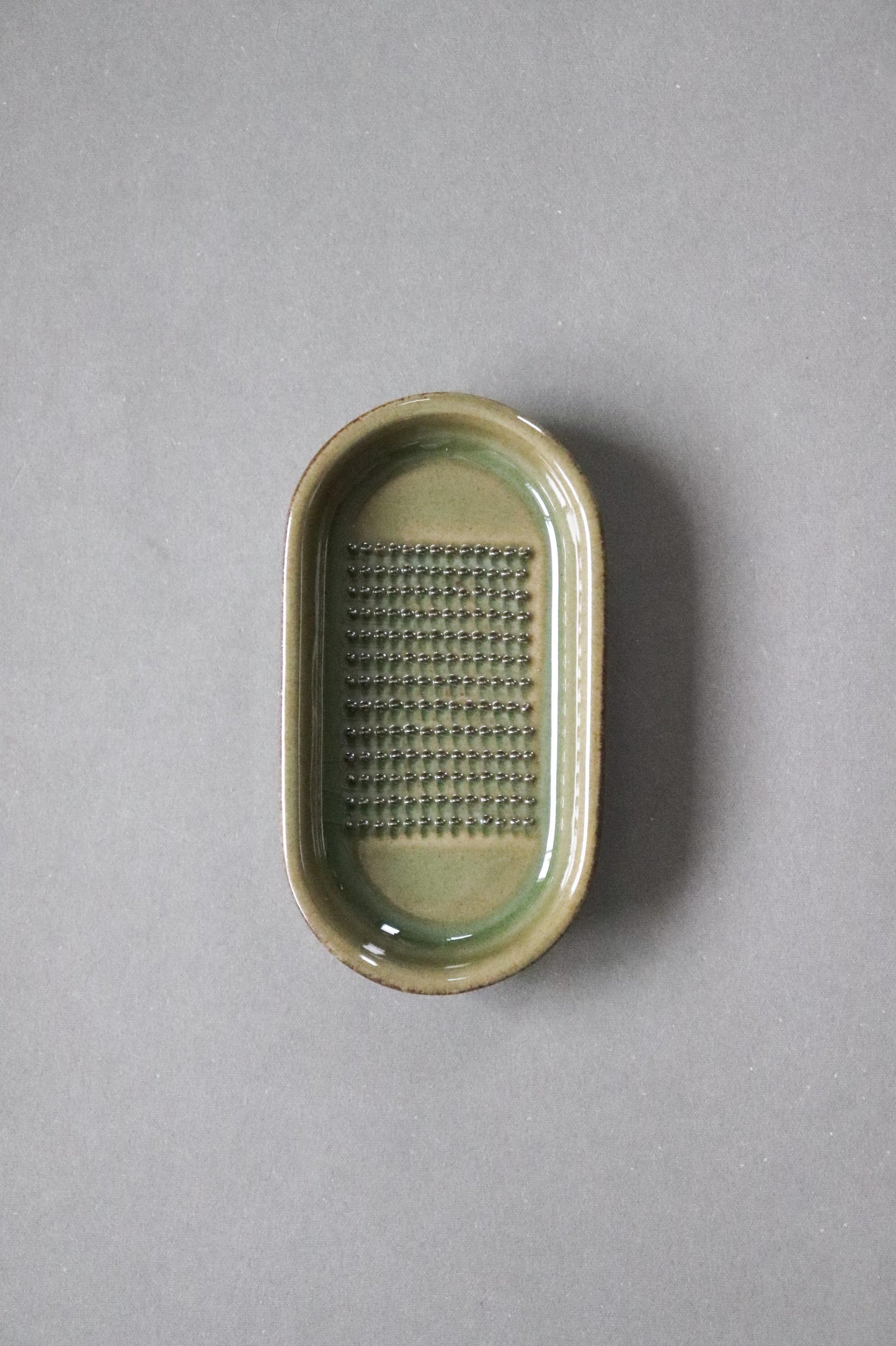 Japanese Ceramic Ginger Grater | Fiber-Reducing Oroshi, Banko Ware, Handmade Kitchen Tool from Japan