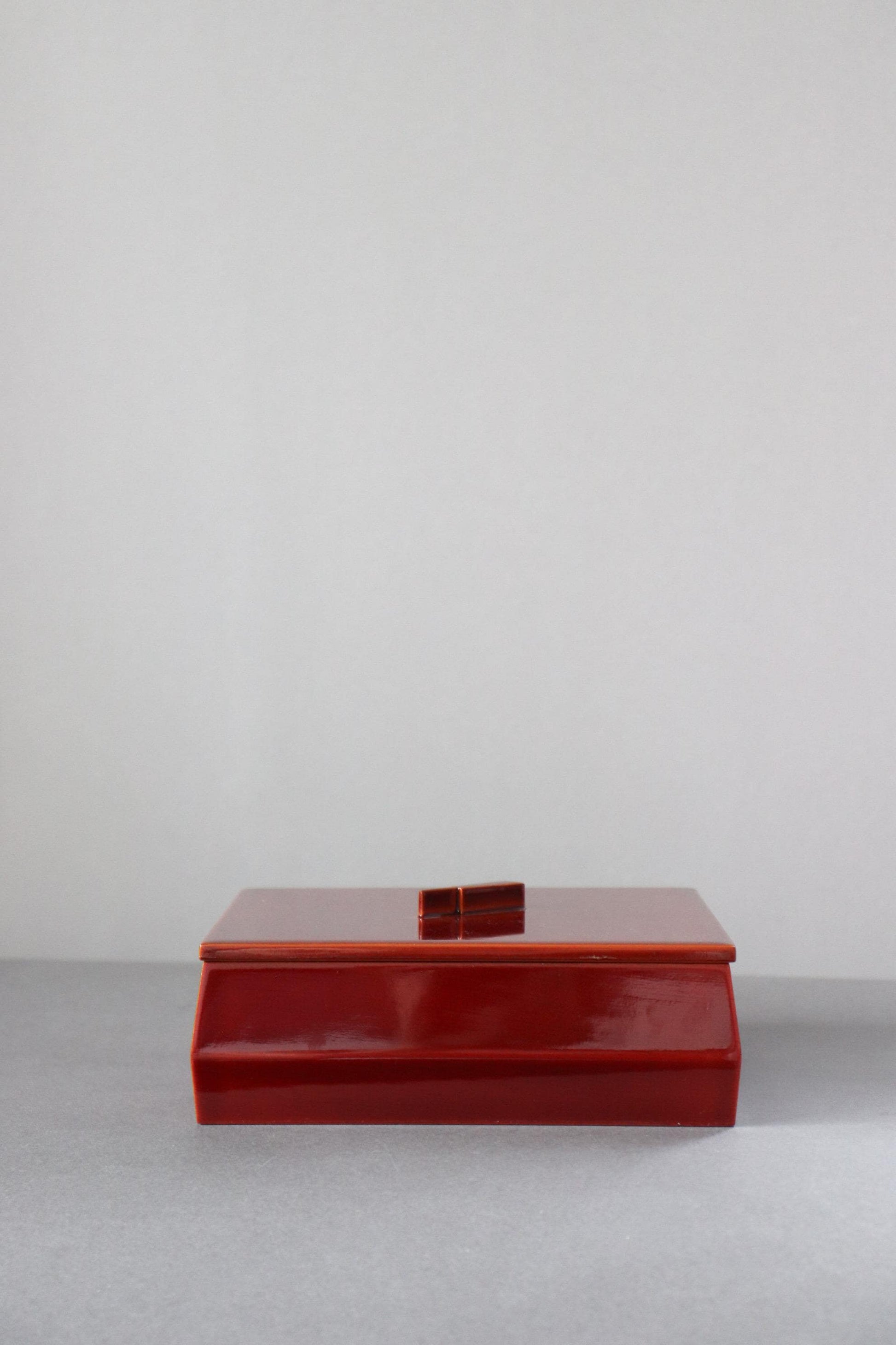 Unused Vintage Hida Takayama Shunkei Nuri Lacquer Box, Square Japanese Urushi Wagashi Container, Tea Ceremony Decor