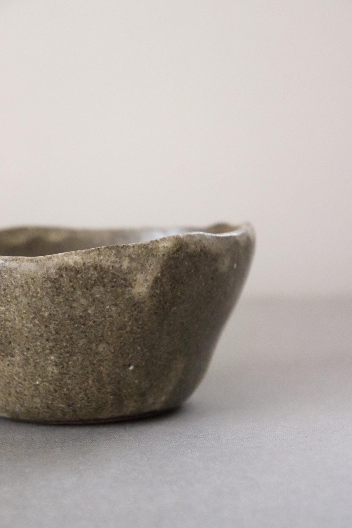 One-of-a-Kind Japanese Ceramic Kobachi Bowl | Handmade Sekisen Pottery Bowl | Artisan Olive Bowl | Wabi Sabi Serving Dish | Made in Japan