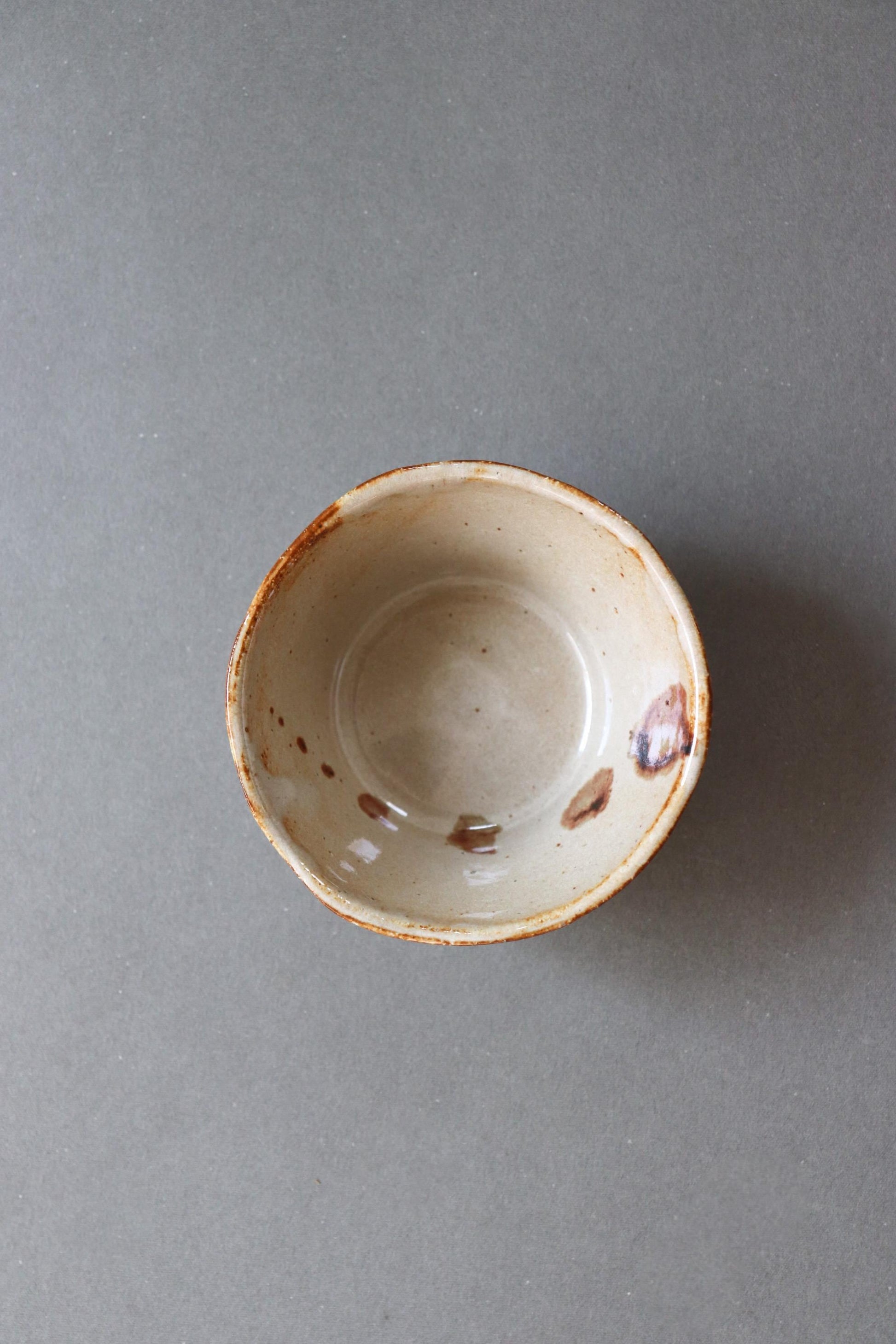 One-of-a-Kind Japanese Ceramic Kobachi Bowl | Handmade Pottery Bowl | Rustic White Glaze Serving Dish |Wabi Sabi Artisan Bowl |Made in Japan
