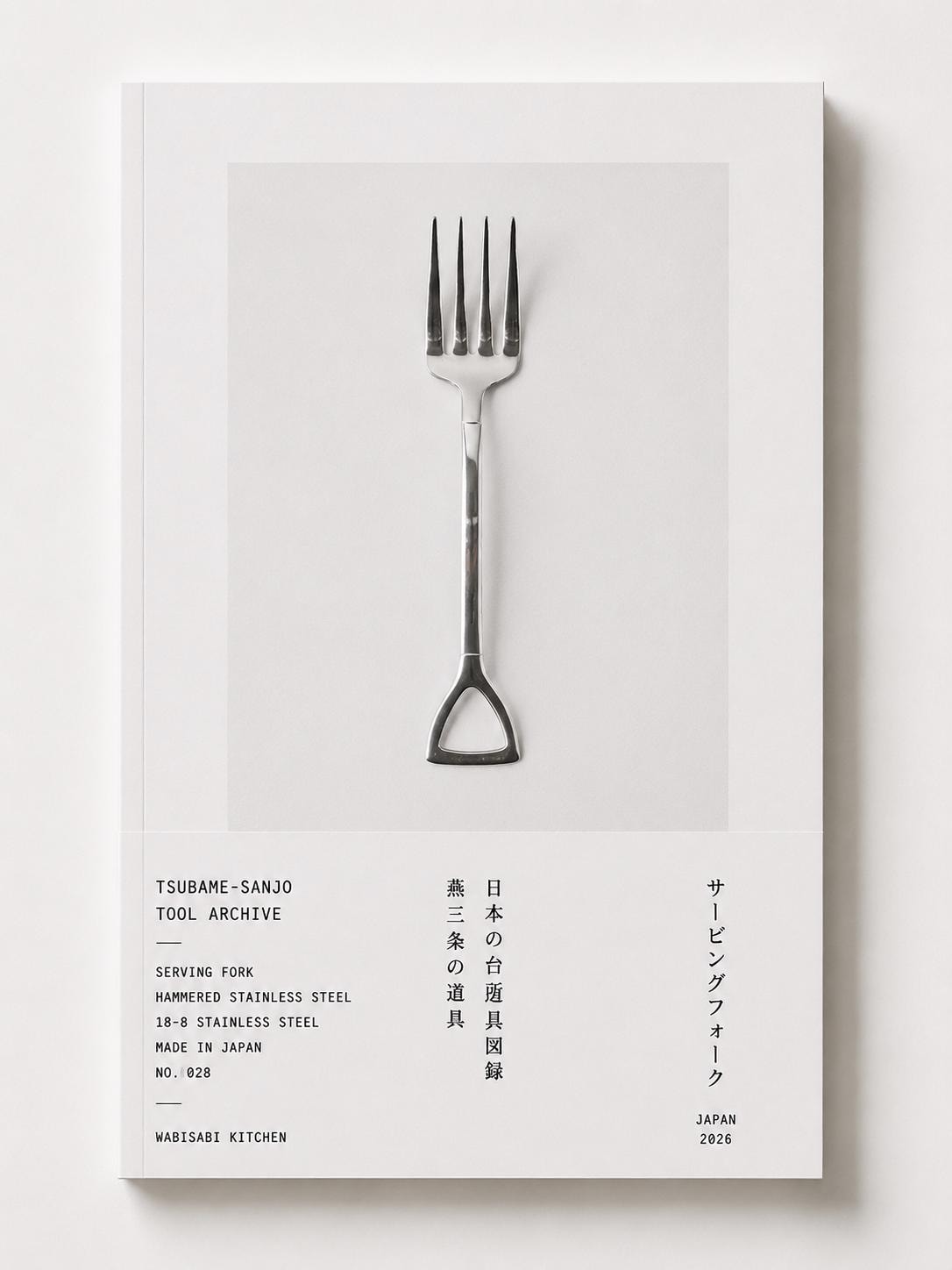 Japanese Tsubame-Sanjo Shovel Fork | Stainless Steel Dinner Fork | Unique Garden Shovel Cutlery | Made in Japan Tableware