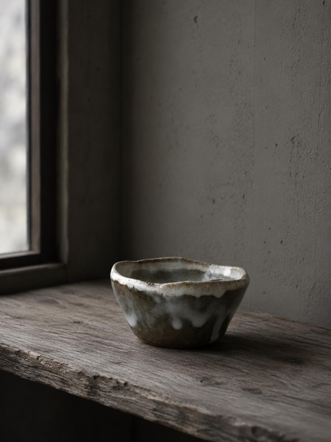 One-of-a-Kind Japanese Ceramic Kobachi Bowl | Handmade Ozone Pottery Bowl | Snow Glaze Artisan Bowl | Wabi Sabi Serving Dish | Made in Japan