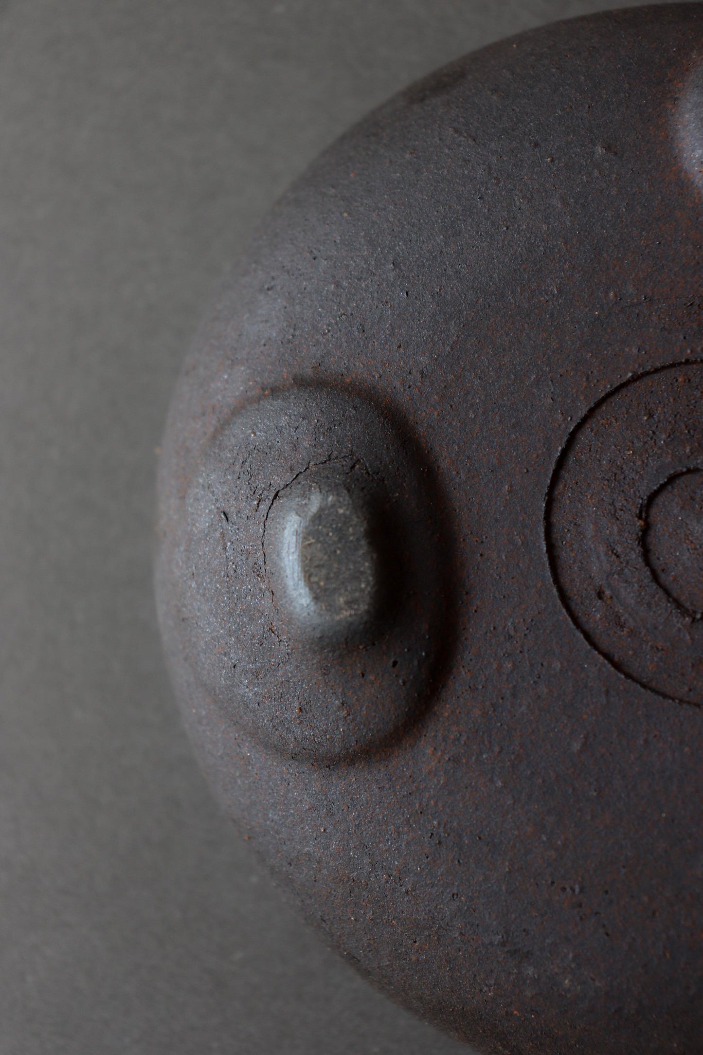 Japanese Black Footed Bowl | Charcoal Stoneware Serving Bowl | Made in Japan Ceramic Dish | Wabi Sabi Tableware | Small Raised Bowl