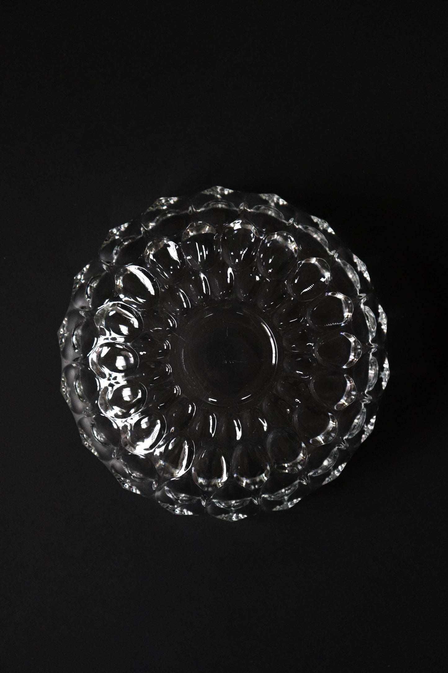 Vintage Glass Collection No.003 – Japanese Vintage Glass Centerpiece Bowl, Sculptural Glass Object, Large Decorative Glass Vessel