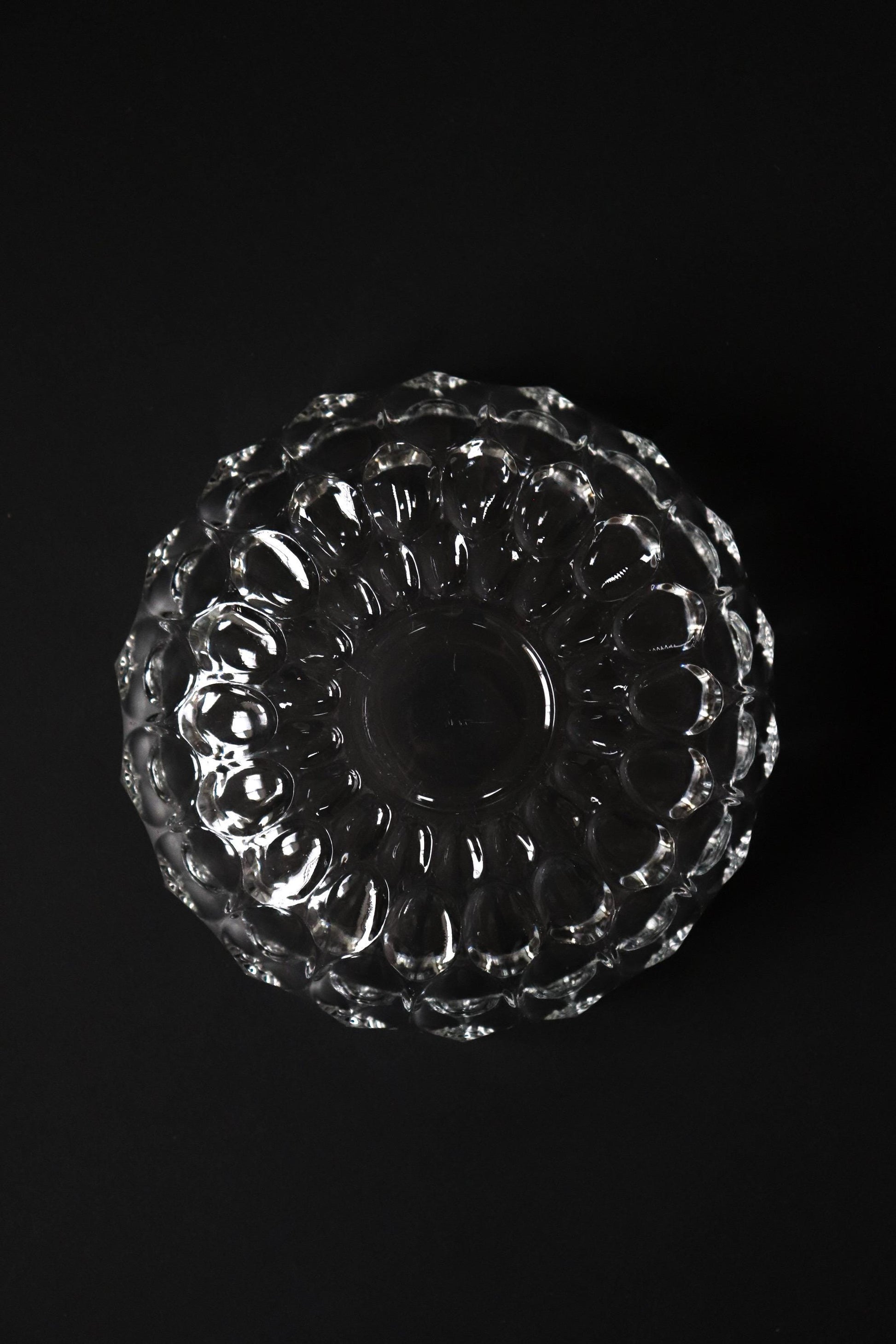 Vintage Glass Collection No.003 – Japanese Vintage Glass Centerpiece Bowl, Sculptural Glass Object, Large Decorative Glass Vessel