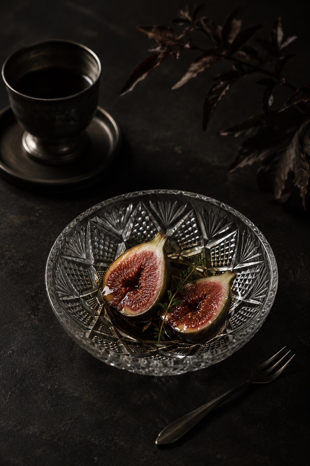 Vintage Glass Collection No.005 – Japanese Vintage Glass Bowl, Faceted Glass Object, Sculptural Dessert Bowl, Decorative Glass Vessel