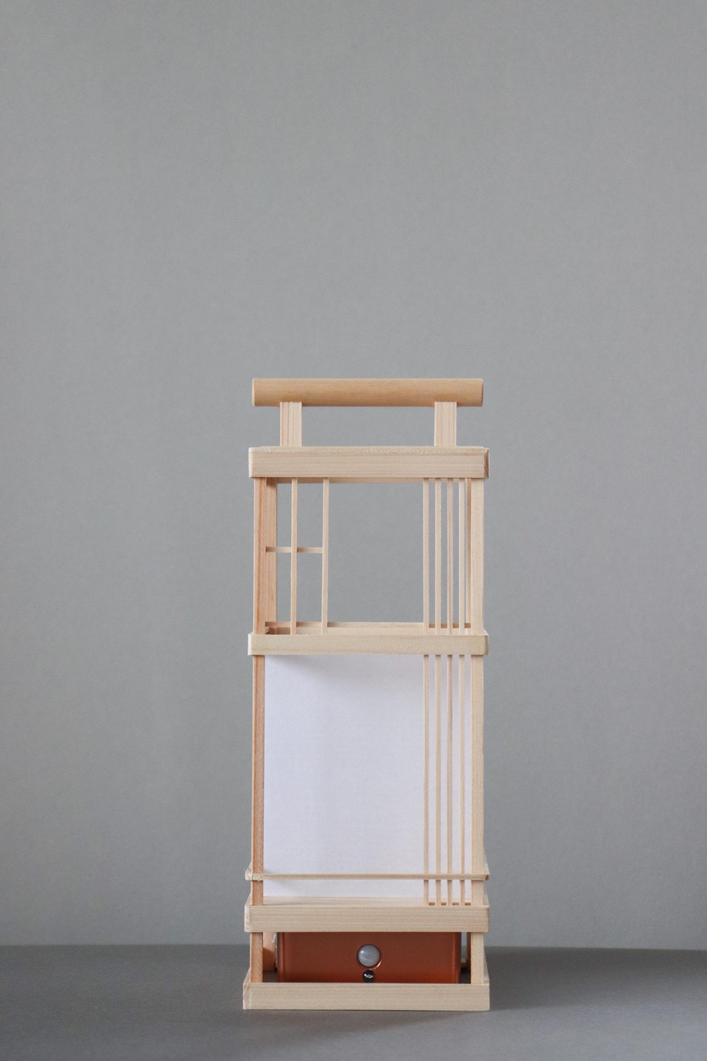 Japanese Hinoki & Washi Lantern Lamp | Limited Artisan Piece | Motion Sensor LED Light | Handmade Wooden Lantern | Made in Japan