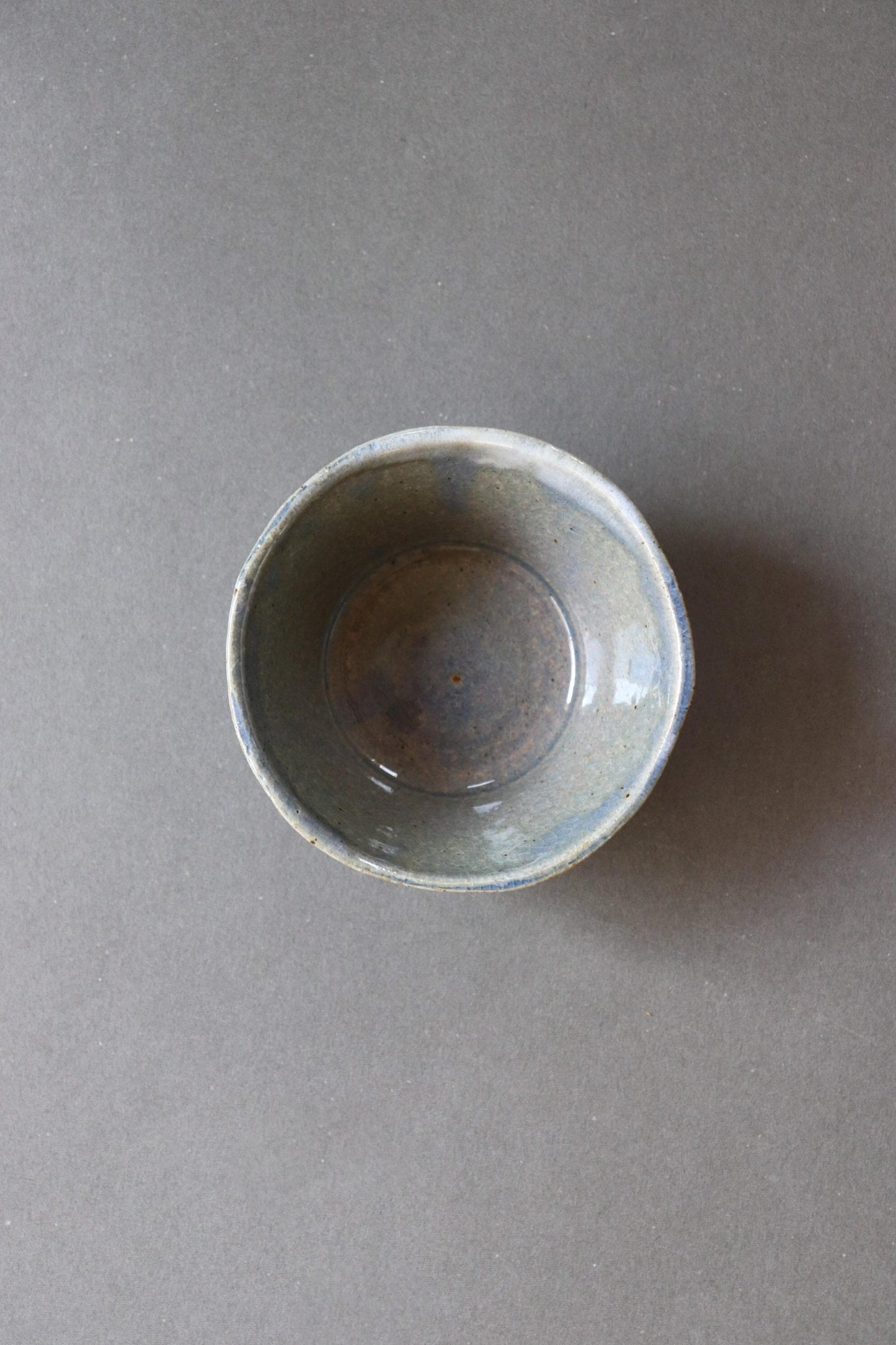 One-of-a-Kind Japanese Ceramic Kobachi Bowl | Handmade Numa Blue Small Bowl | Wabi Sabi Pottery Dish | Made in Japan | 180ml