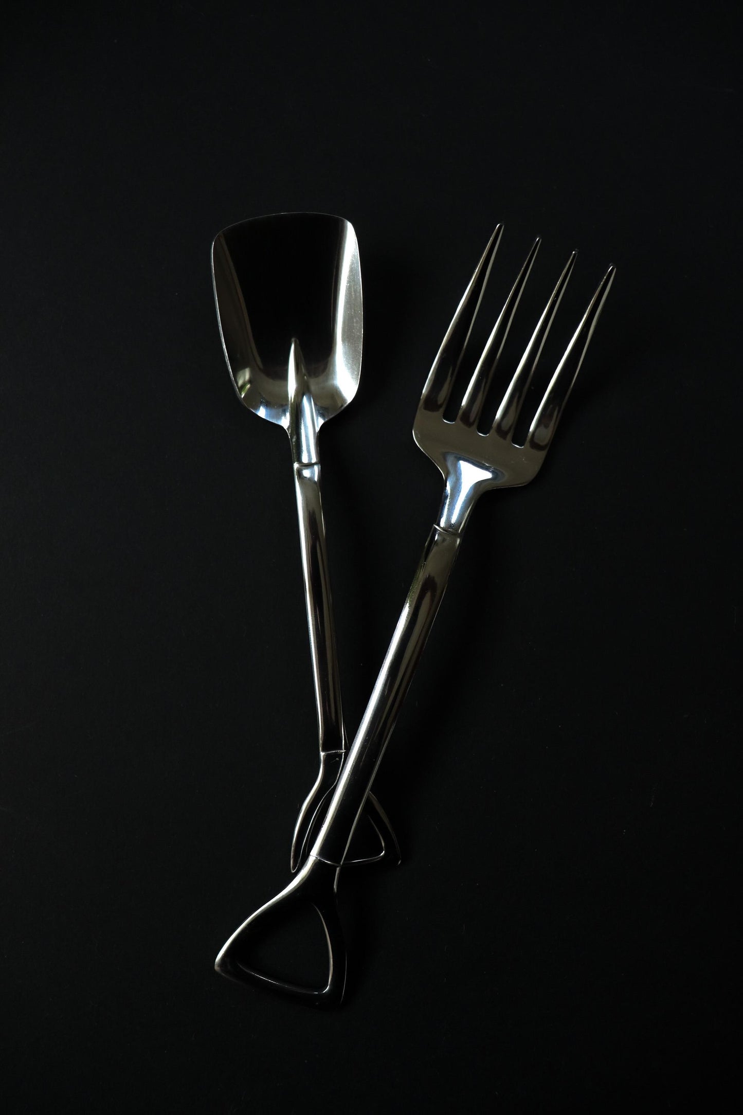Japanese Tsubame-Sanjo Shovel Fork | Stainless Steel Dinner Fork | Unique Garden Shovel Cutlery | Made in Japan Tableware