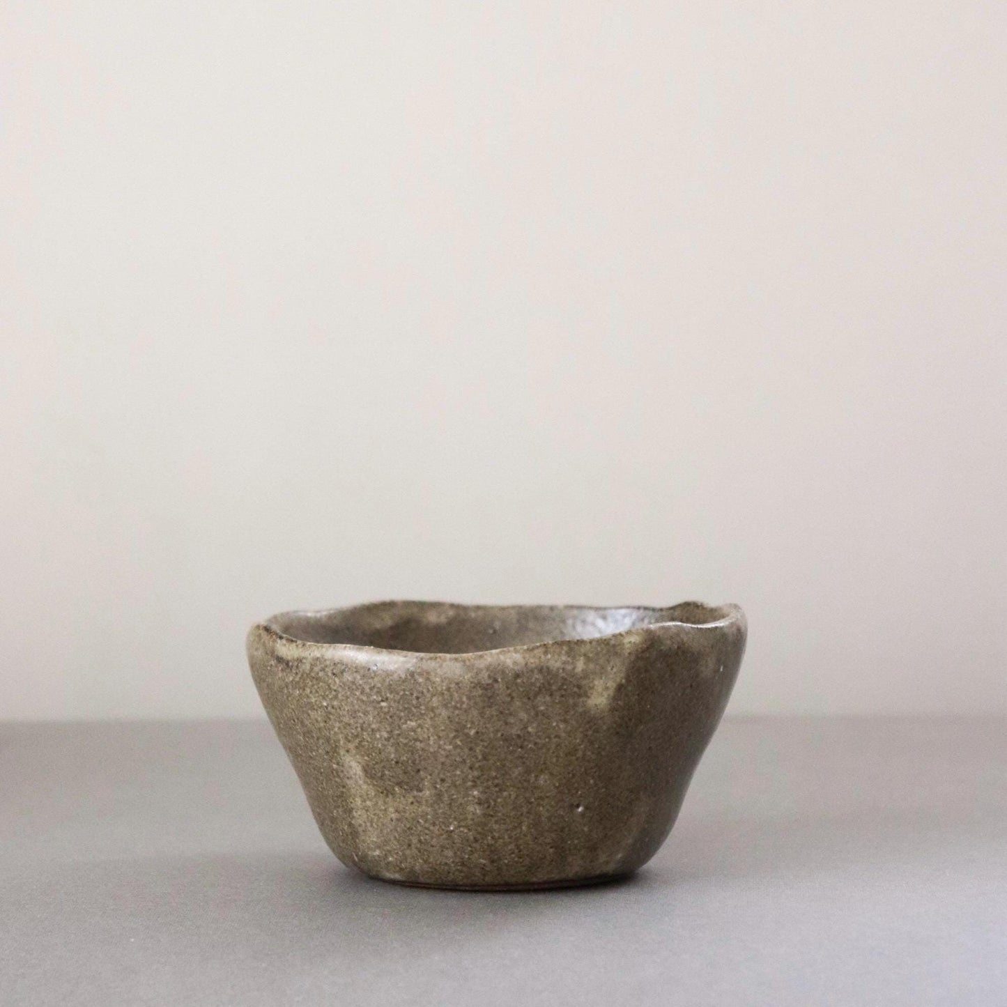 One-of-a-Kind Japanese Ceramic Kobachi Bowl | Handmade Sekisen Pottery Bowl | Artisan Olive Bowl | Wabi Sabi Serving Dish | Made in Japan