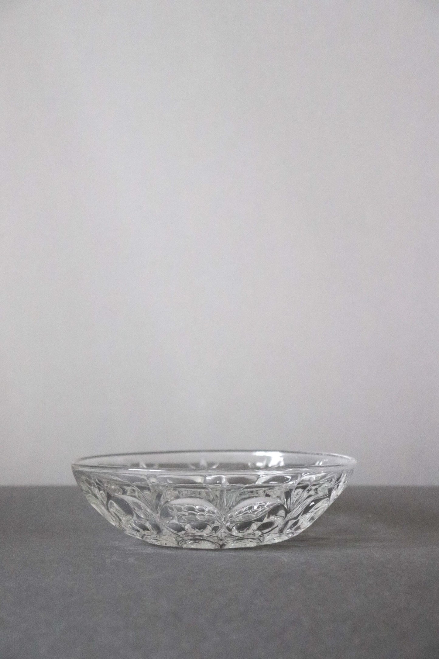 Vintage Glass Collection No.008 – Japanese Vintage Glass Bowl, Faceted Glass Object, Sculptural Glass Dish, Decorative Glass Vessel