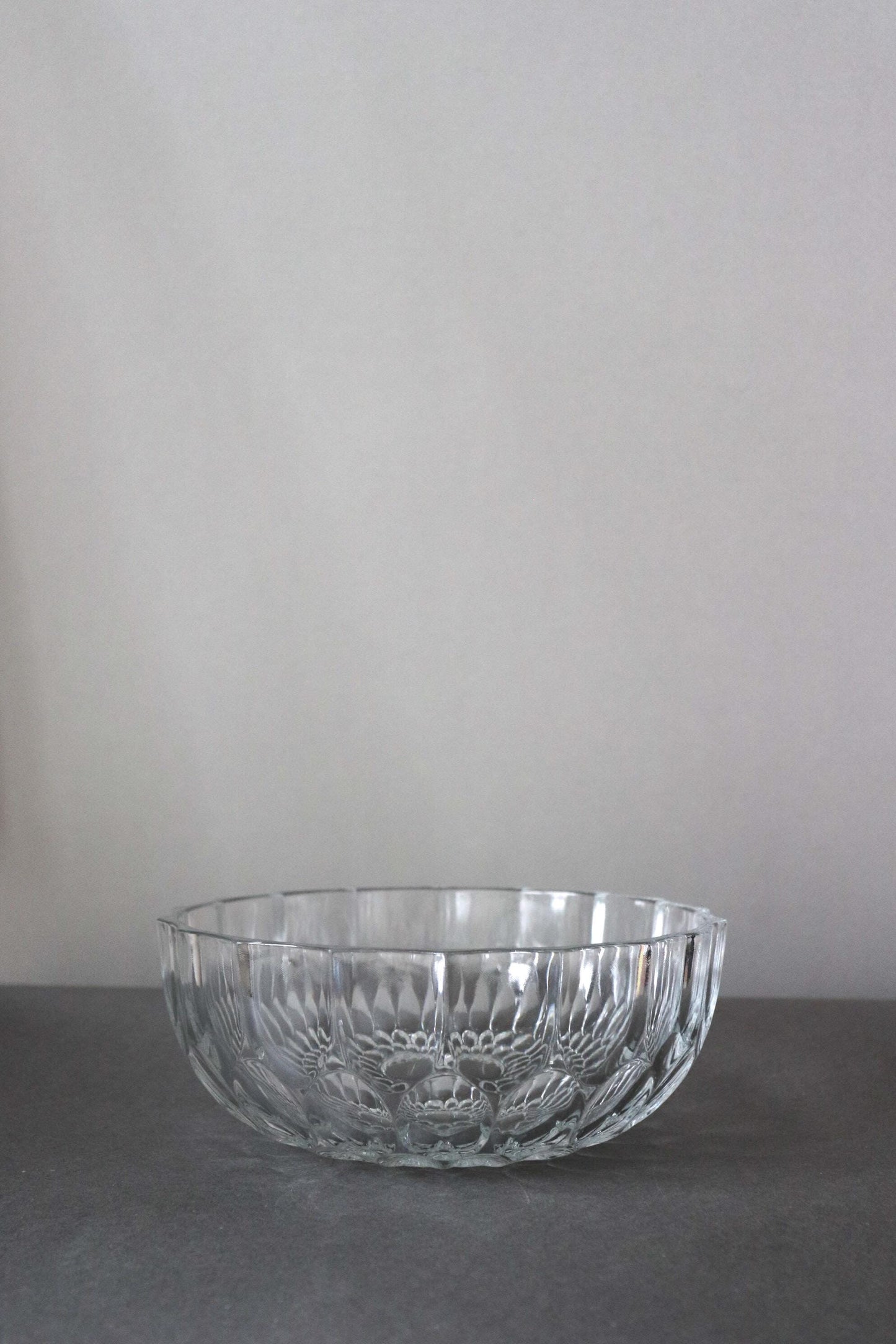 Vintage Glass Collection No.003 – Japanese Vintage Glass Centerpiece Bowl, Sculptural Glass Object, Large Decorative Glass Vessel