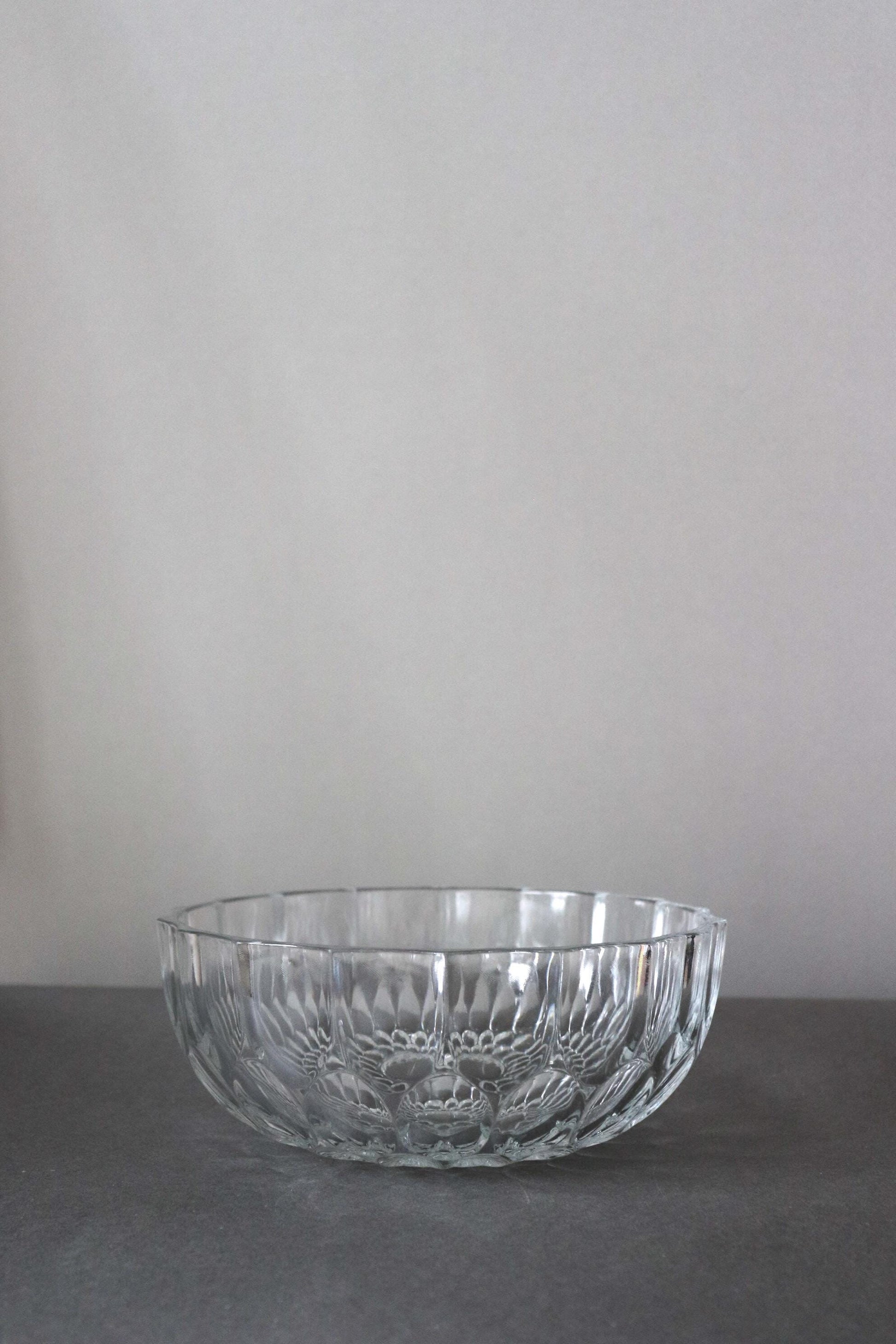 Vintage Glass Collection No.003 – Japanese Vintage Glass Centerpiece Bowl, Sculptural Glass Object, Large Decorative Glass Vessel