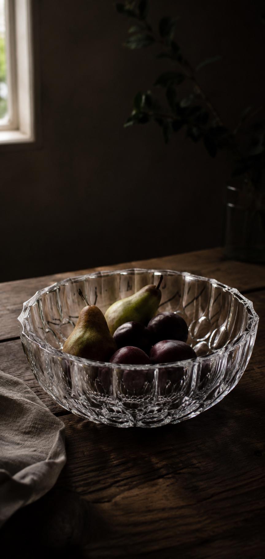 Vintage Glass Collection No.003 – Japanese Vintage Glass Centerpiece Bowl, Sculptural Glass Object, Large Decorative Glass Vessel