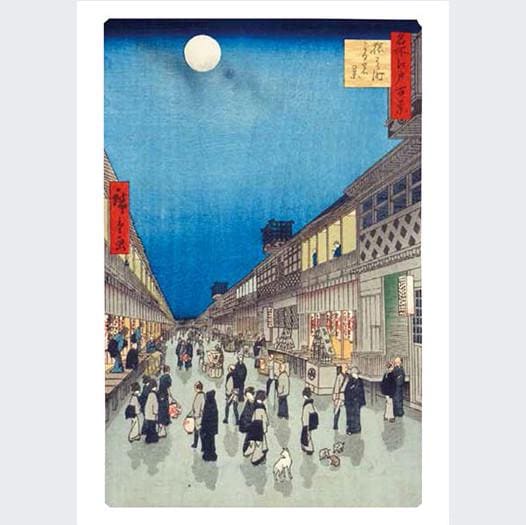 Hiroshige One Hundred Famous Views of Edo Postcard Book, Japanese Ukiyo-e, Woodblock Print Collection, Made in Japan, Art Gift