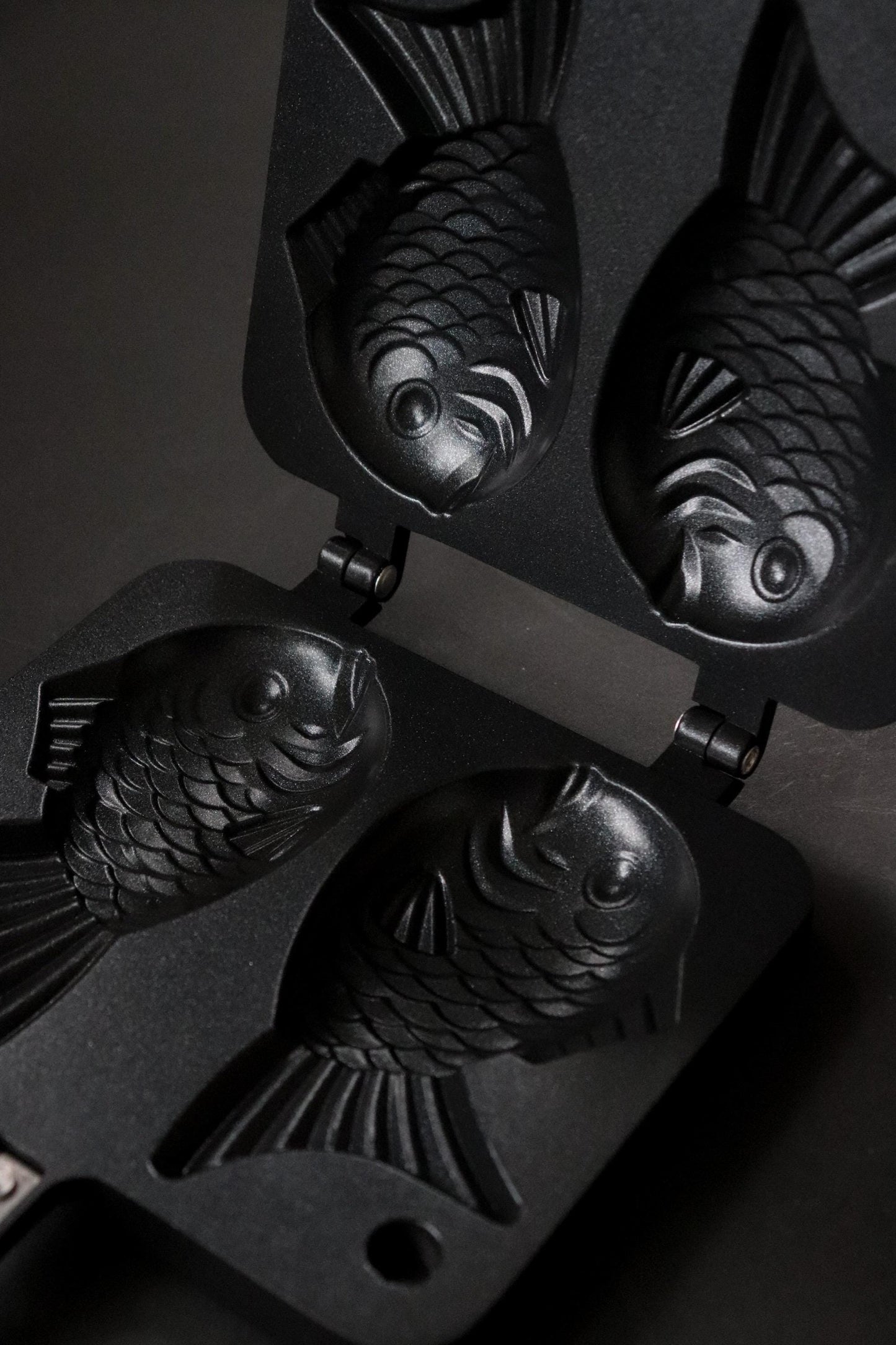 Japanese Taiyaki Pan for Gas Stove, Double Fish-Shaped Cake Maker, Nonstick Aluminum Mold, Japanese Street Food Cooking Tool