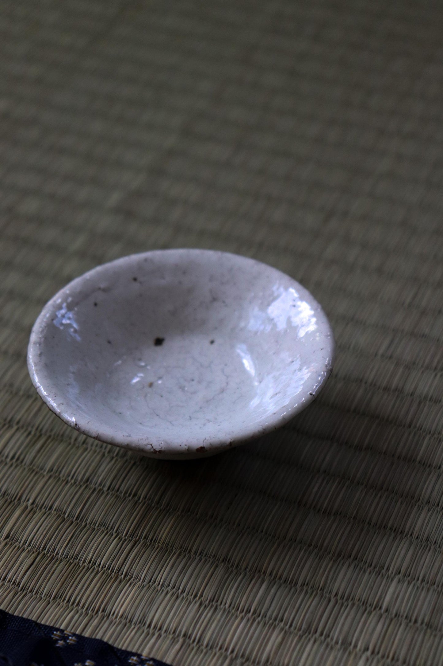 Japanese Kohiki Sake Cup | Handmade Guinomi | Mino Ware Ceramic Cup | White Pottery | Japanese Tea Cup | Made in Japan