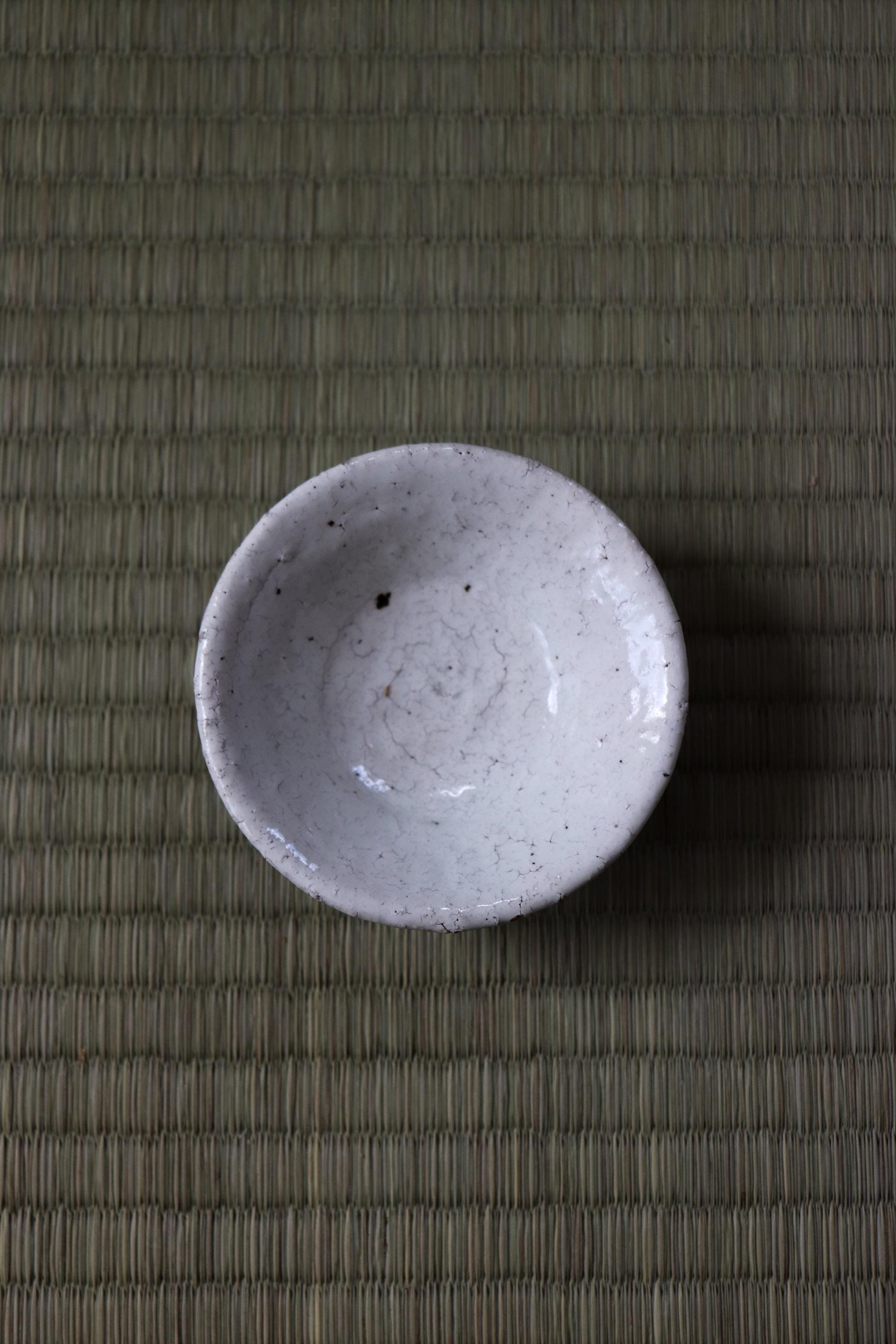 Japanese Kohiki Sake Cup | Handmade Guinomi | Mino Ware Ceramic Cup | White Pottery | Japanese Tea Cup | Made in Japan
