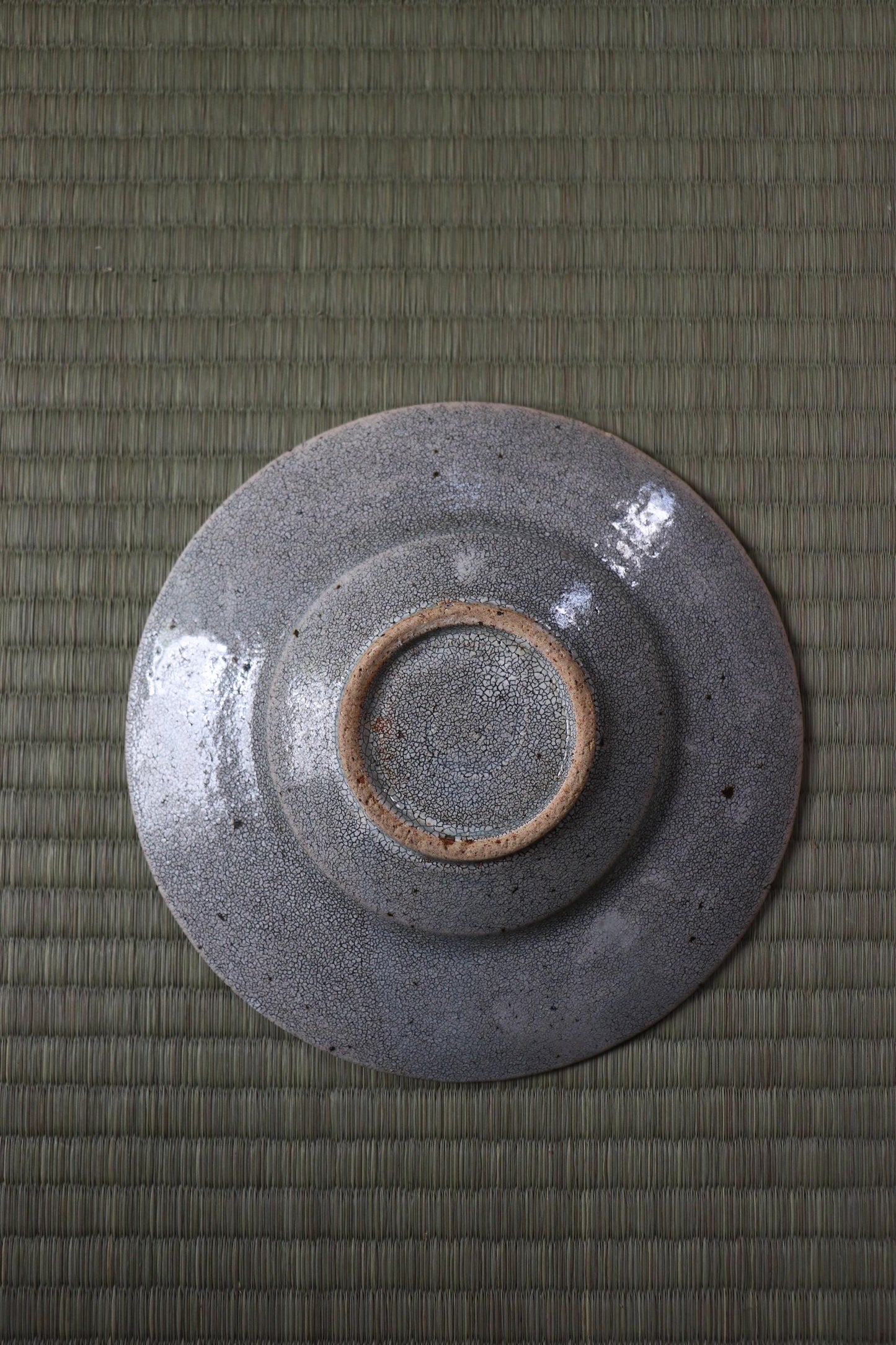 One of a Kind Handmade Japanese Rim Plate | Hyouzan Kiln | Artisan Mino Ware Ceramic Plate | Made in Japan