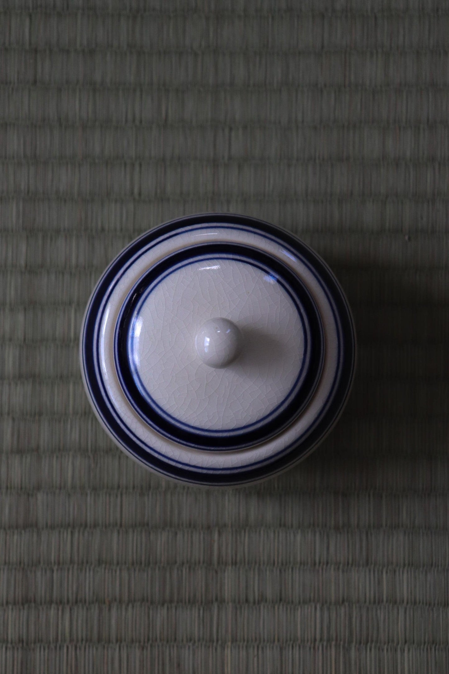 Japanese Ceramic Salt Cellar with Lid | Handmade Spice Jar | Kitchen Storage Container | Salt Pot | Sugar Bowl | Made in Japan