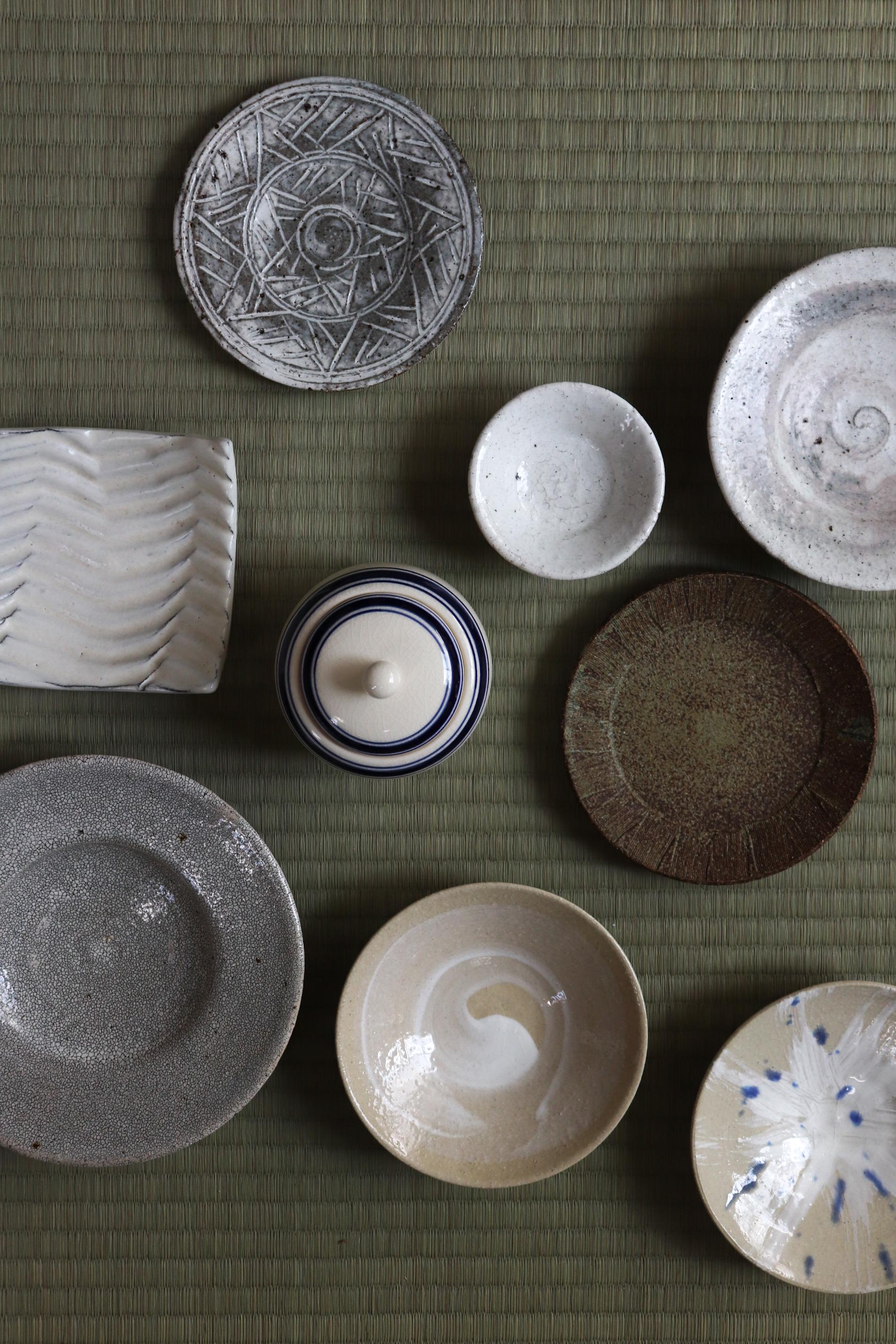 One of a Kind Handmade Japanese Oribe Plate | Studio Pottery by Masanori Tanaka | Artist Ceramic | Made in Japan