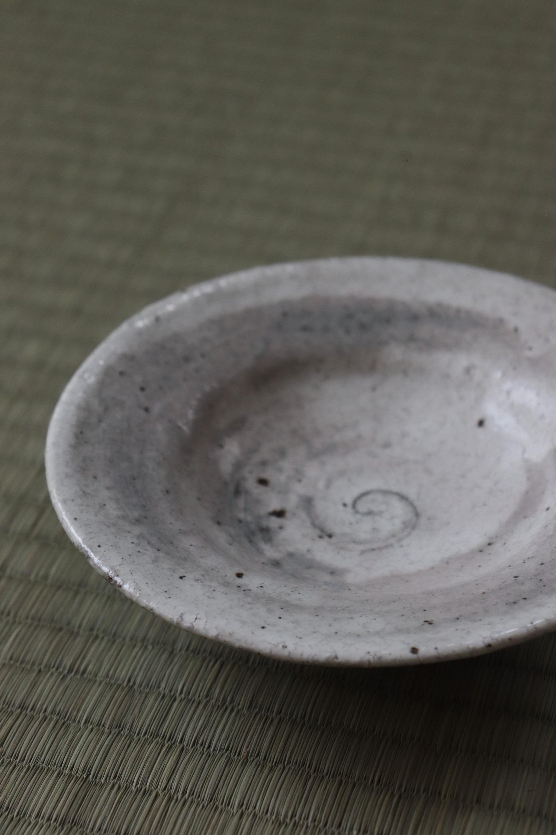 One of a Kind Handmade Japanese Kohiki Rim Bowl | Artisan Ceramic Dessert Bowl | Mino Ware Pottery | Made in Japan | Heizan Kiln