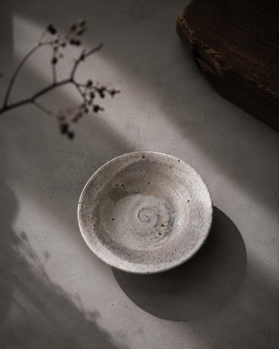 One of a Kind Handmade Japanese Kohiki Rim Bowl | Artisan Ceramic Dessert Bowl | Mino Ware Pottery | Made in Japan | Heizan Kiln