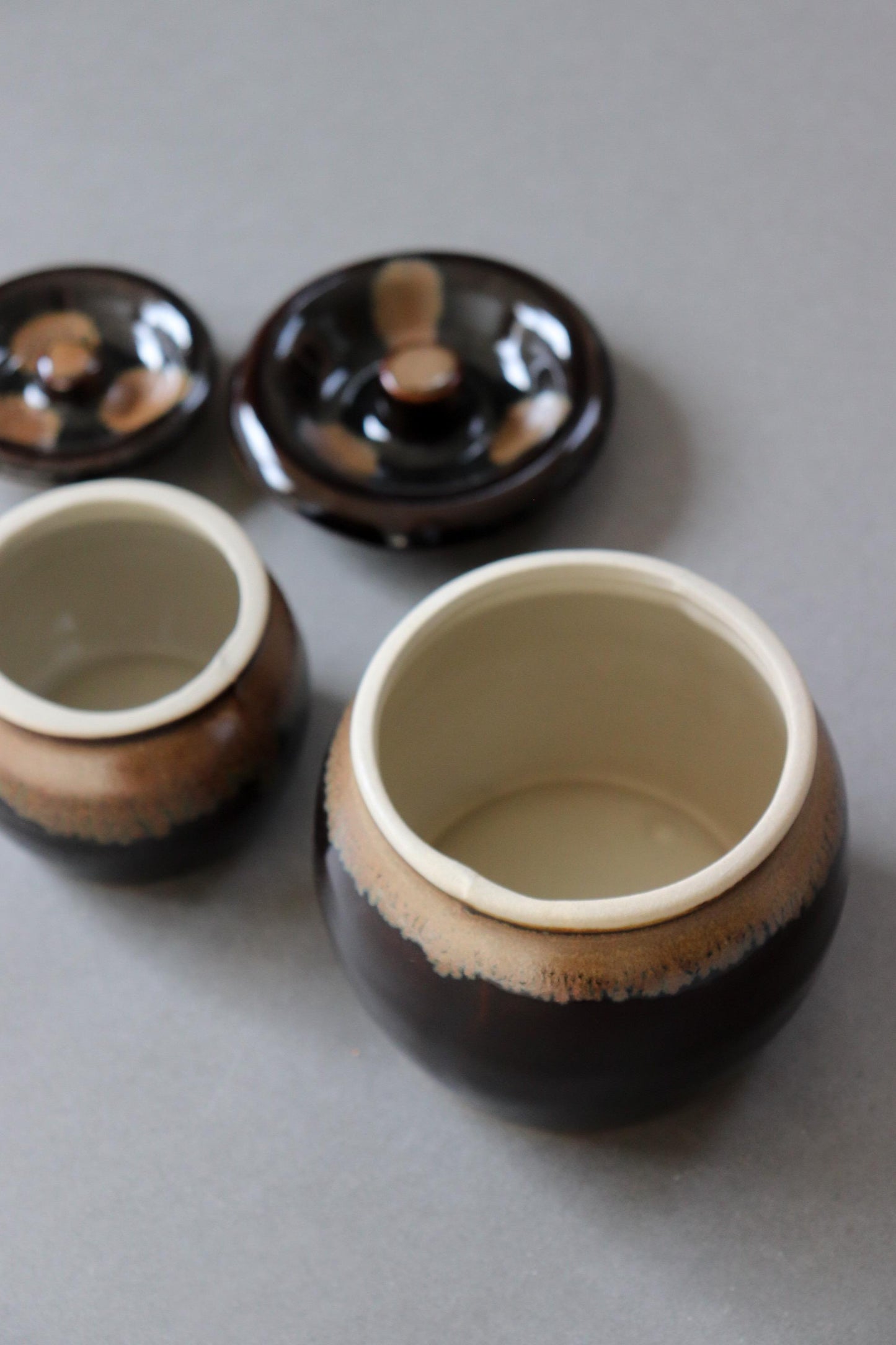 Japanese Mino Ware Lidded Storage Jar | Ceramic Miso Crock | Garlic Keeper | Pickle Jar | Kitchen Canister | Made in Japan