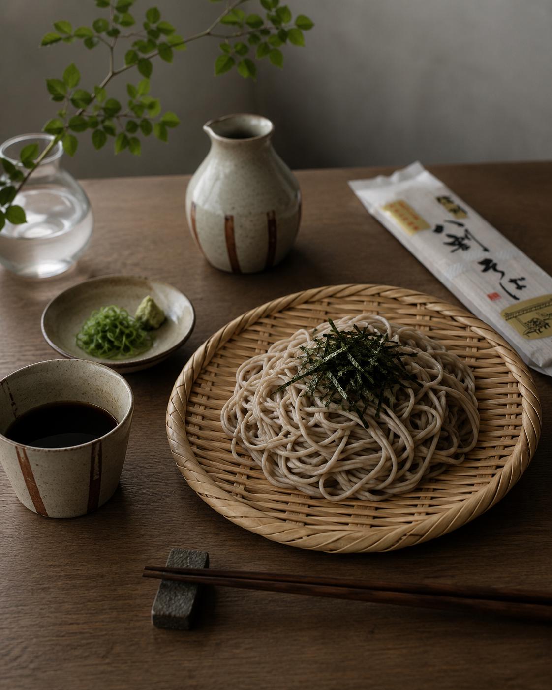 Shinshu Hachiwari Soba Noodles | Japanese Buckwheat Noodles | Handmade Style | Made in Japan | 240g | 3 Servings