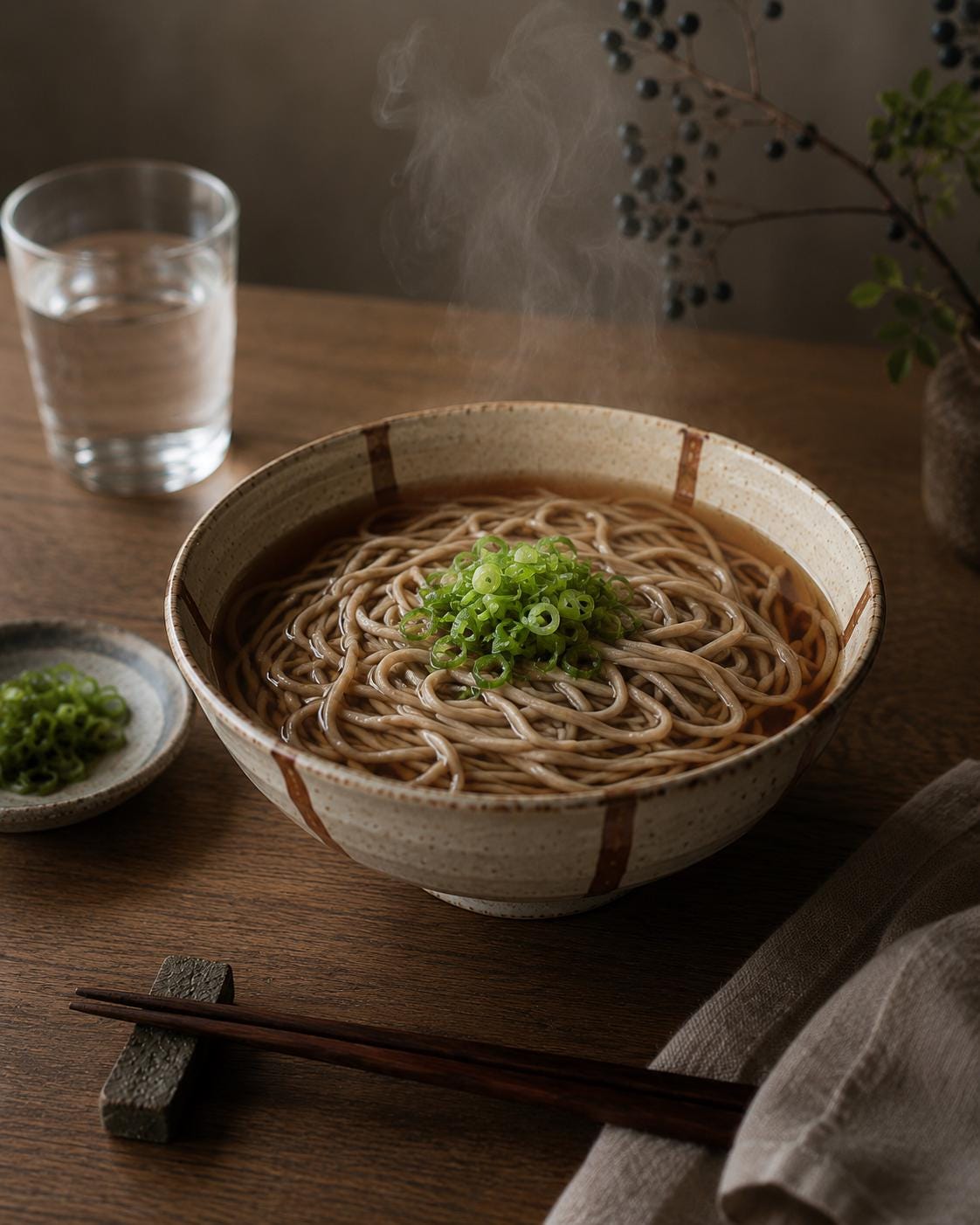 Shinshu Hachiwari Soba Noodles | Japanese Buckwheat Noodles | Handmade Style | Made in Japan | 240g | 3 Servings