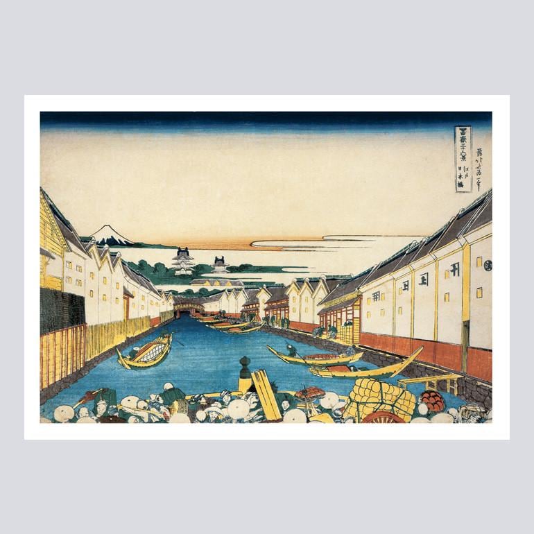 Hokusai Thirty-Six Views of Mount Fuji Postcard Book, Japanese Ukiyo-e Woodblock Prints, 32 Art Cards, Made in Japan, New