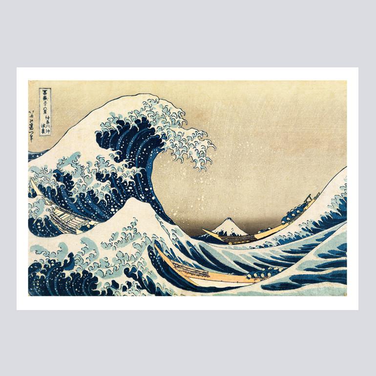Hokusai Thirty-Six Views of Mount Fuji Postcard Book, Japanese Ukiyo-e Woodblock Prints, 32 Art Cards, Made in Japan, New