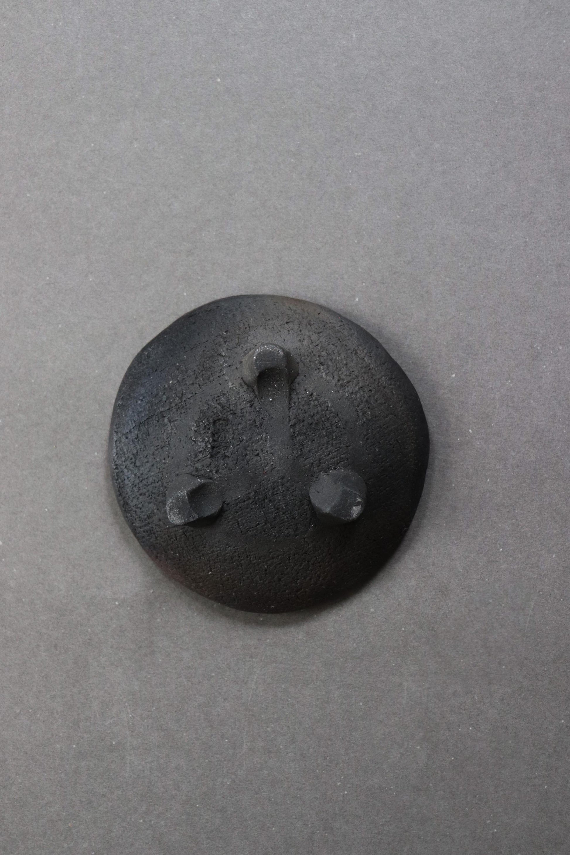 Shigaraki Ring Dish, Japanese Footed Trinket Dish, Small Ceramic Catchall Bowl, Handmade Stoneware Plate, Made in Japan